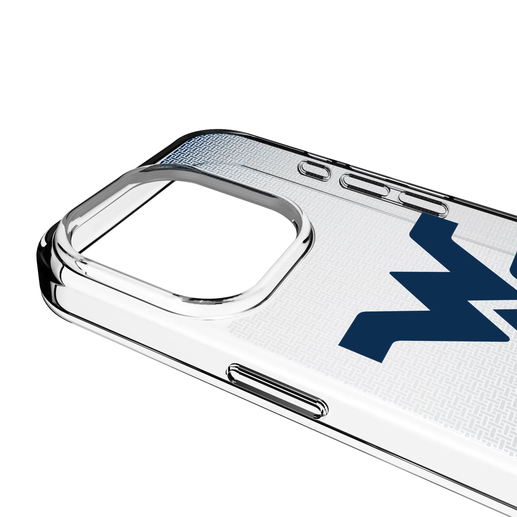 West Virginia University Mountaineers Linen Clear Phone Case for Apple iPhone