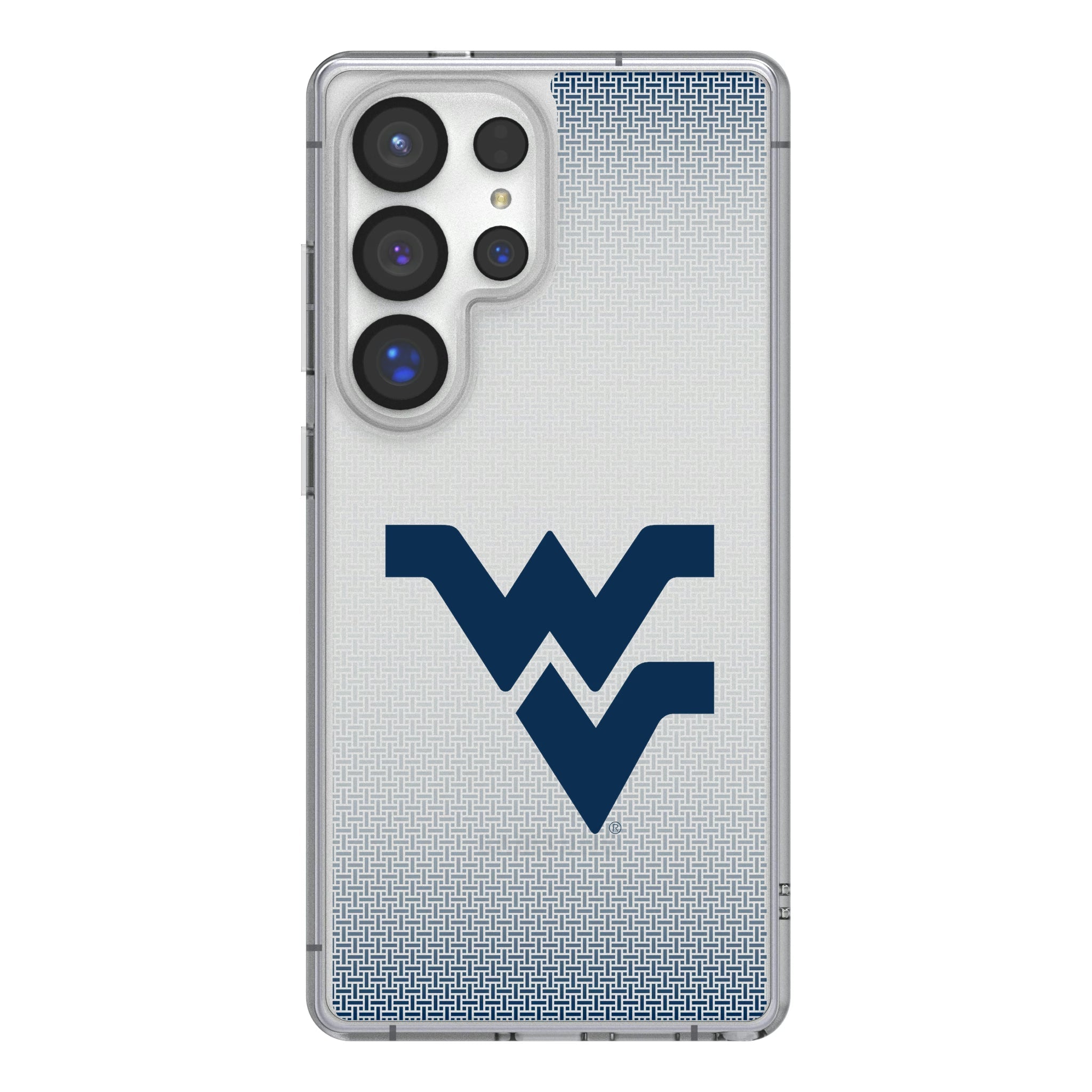 West Virginia University Mountaineers Linen Clear Phone Case for Samsung Galaxy