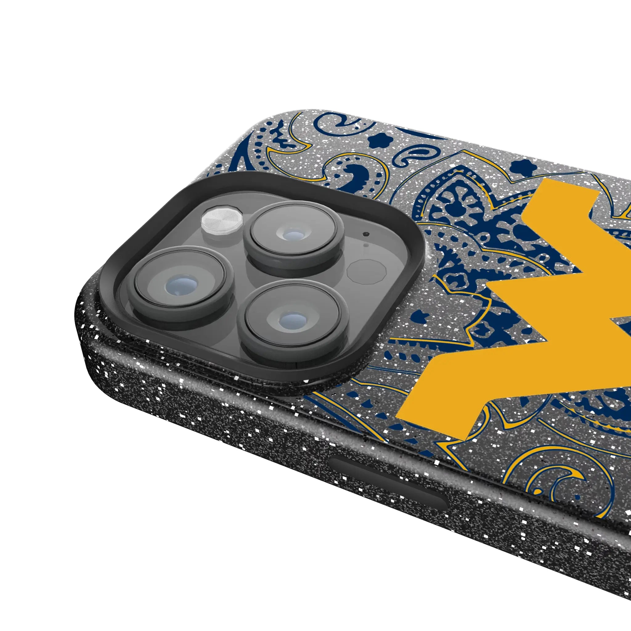 West Virginia University Mountaineers Paisley Bling Phone Case