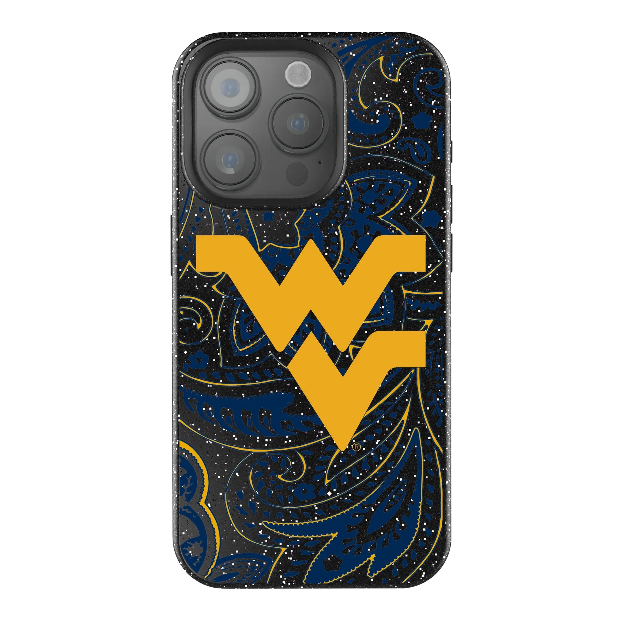 West Virginia University Mountaineers Paisley Bling Phone Case