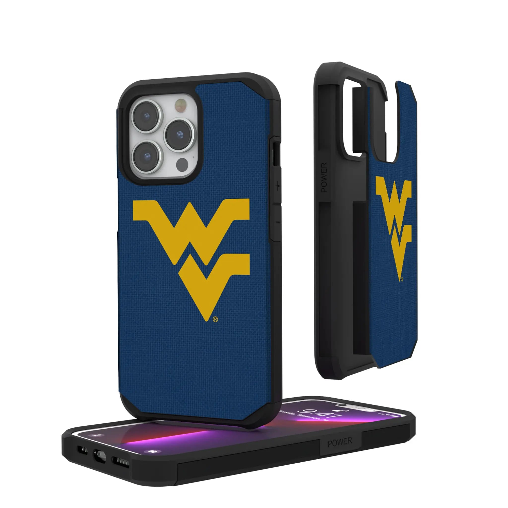 West Virginia University Mountaineers Solid Rugged Phone Case