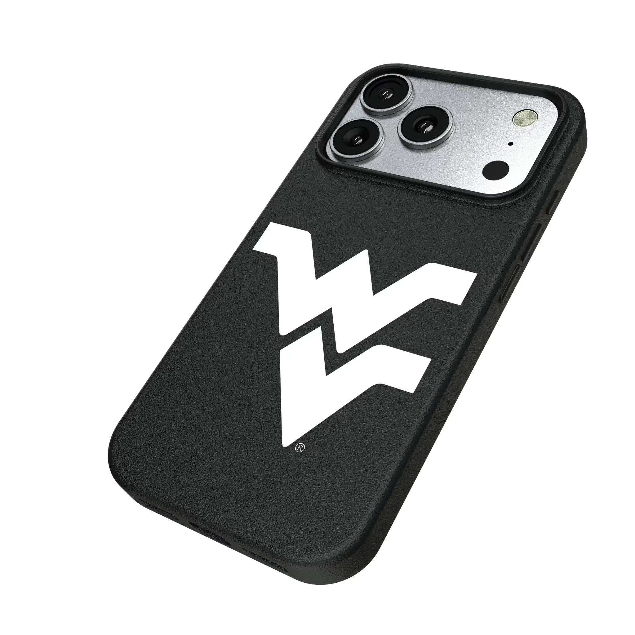 West Virginia University Mountaineers Text Backdrop MagSafe Compatible Phone Case for Apple iPhone