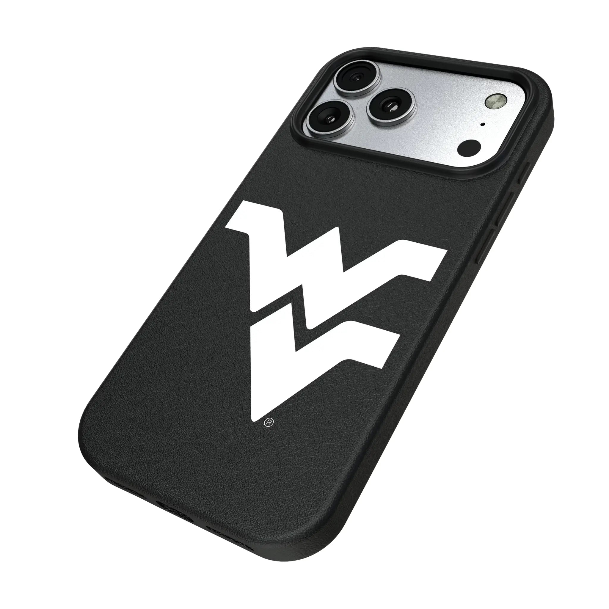West Virginia University Mountaineers Text Backdrop MagSafe Compatible Phone Case for Apple iPhone
