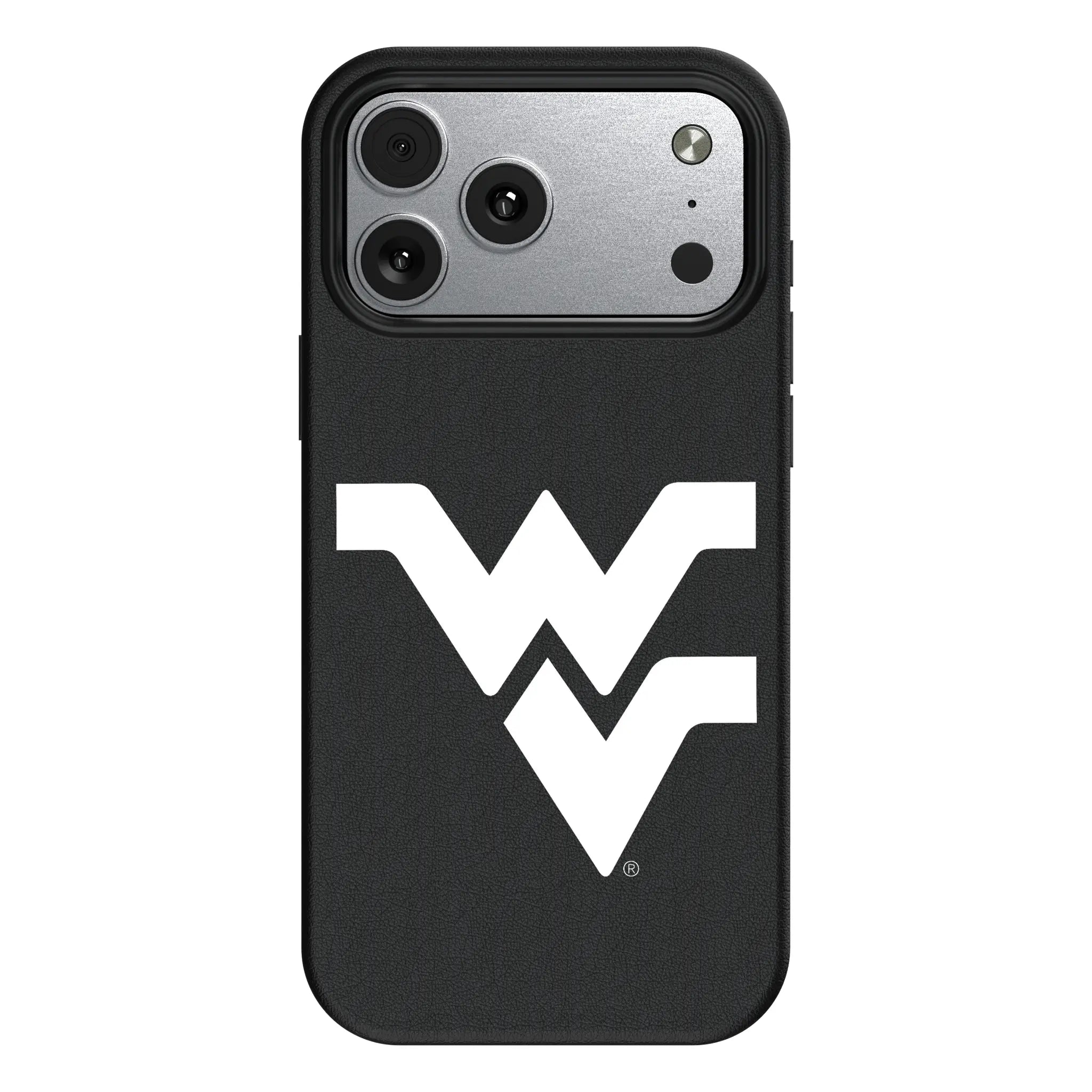 West Virginia University Mountaineers Text Backdrop MagSafe Compatible Phone Case for Apple iPhone