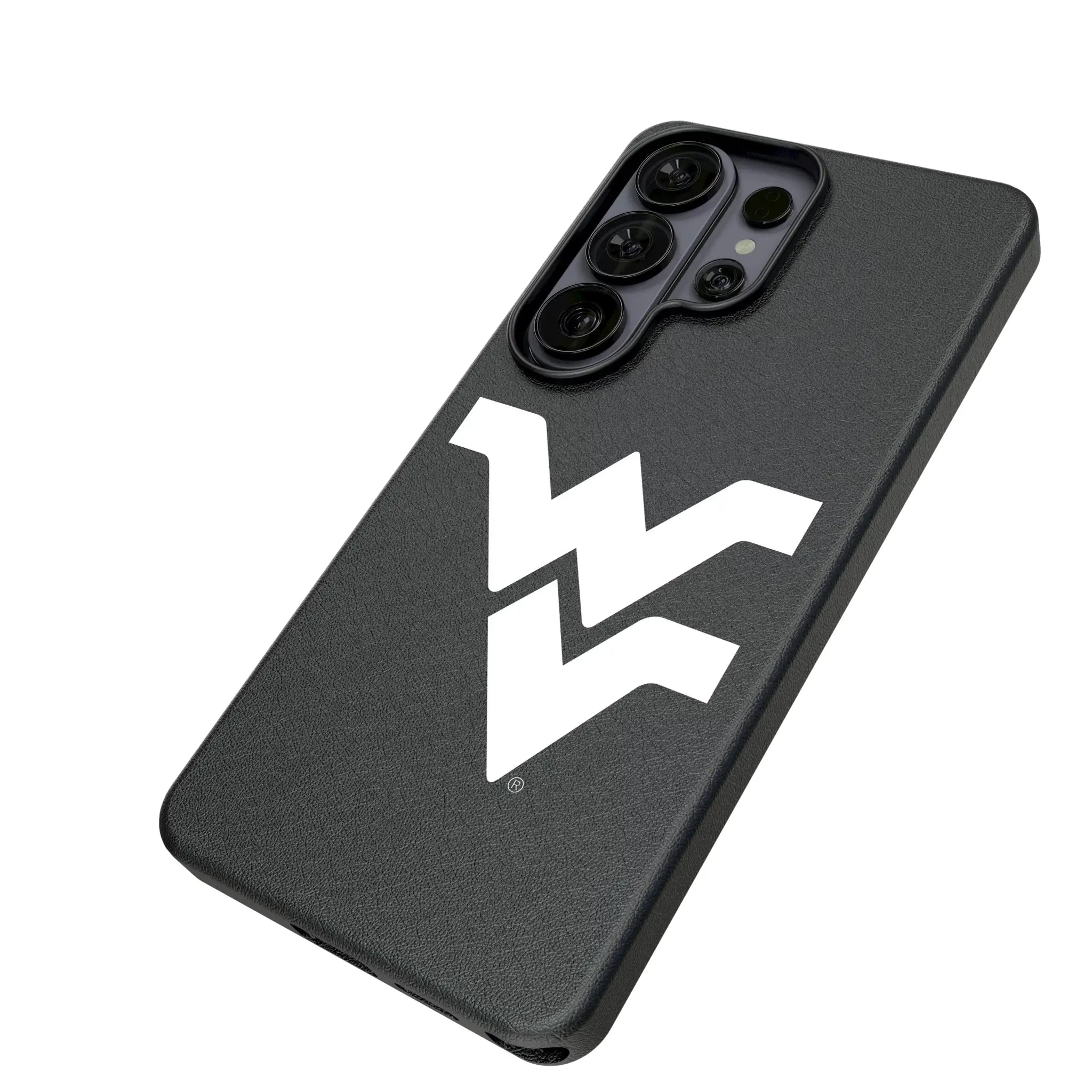 West Virginia University Mountaineers Text Backdrop MagSafe Compatible Phone Case for Samsung Galaxy