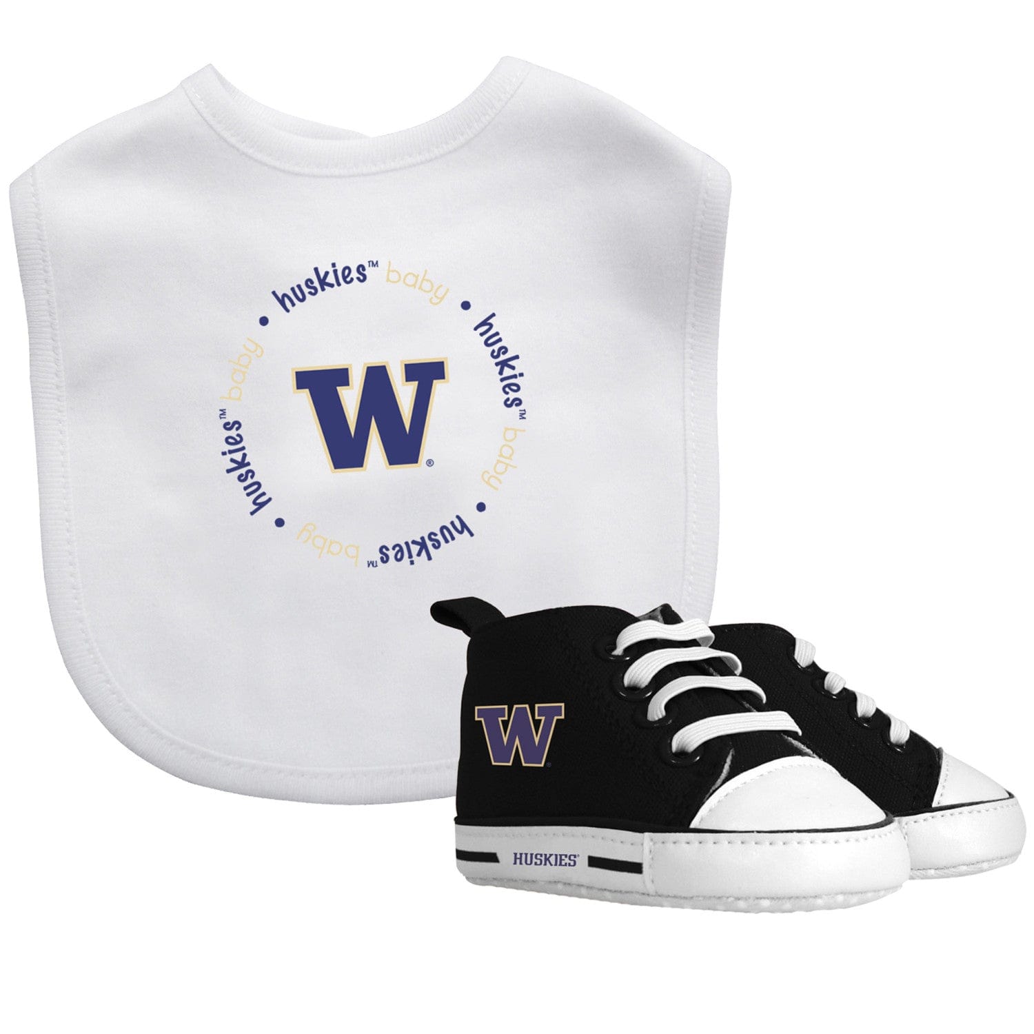 Washington Huskies 2-Piece Baby Gift Set - Sports Gifts, Sports Memorabilia, Sports Collectibles, Fan Shop
