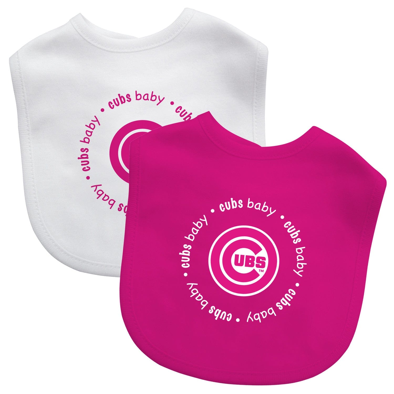 Chicago Cubs Baby Bibs 2-Pack - Pink Set - Sports Gifts, Sports Memorabilia, Sports Collectibles, Fan Shop