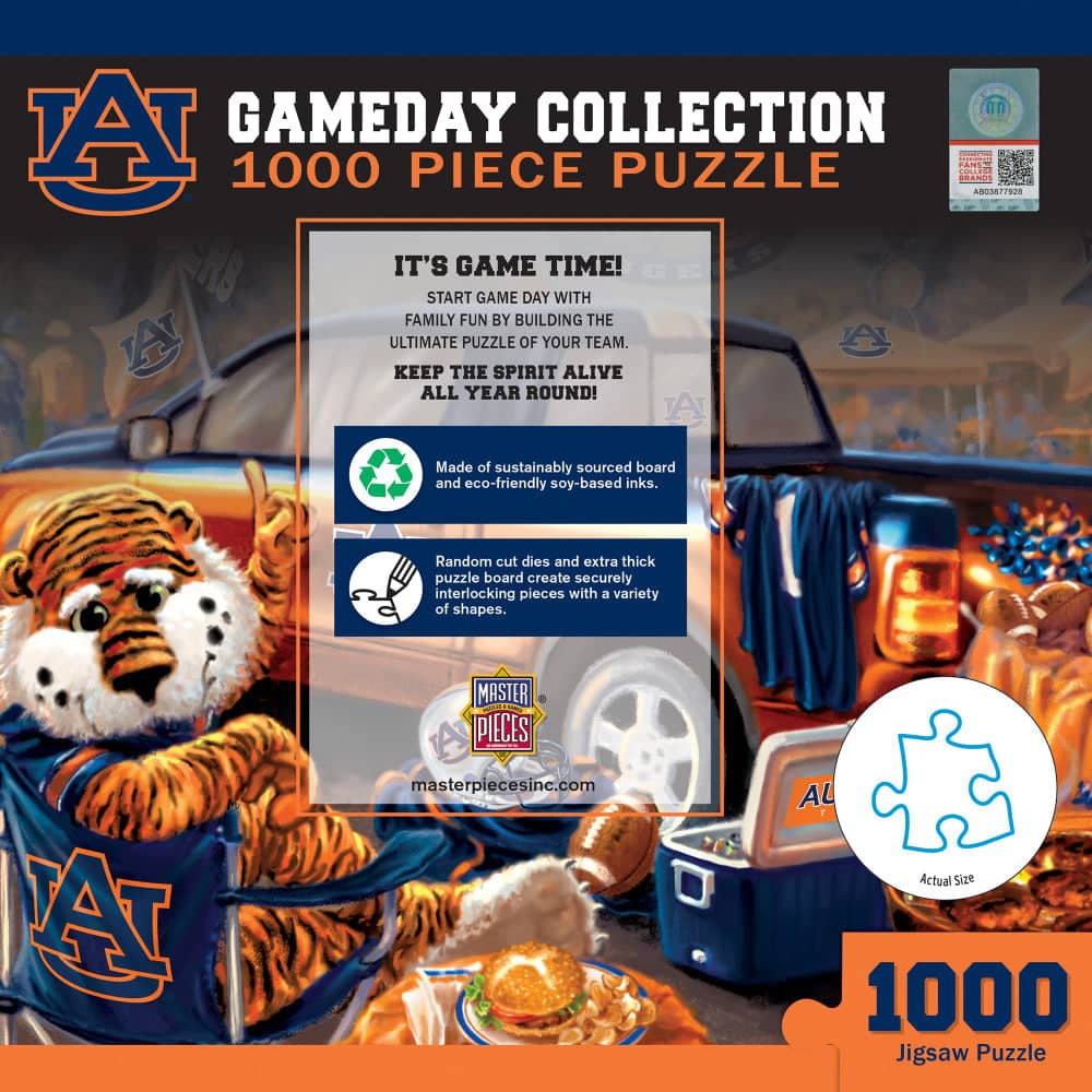 Auburn Tigers Gameday 1000 Piece Jigsaw Puzzle - Sports Gifts, Sports Memorabilia, Sports Collectibles, Fan Shop