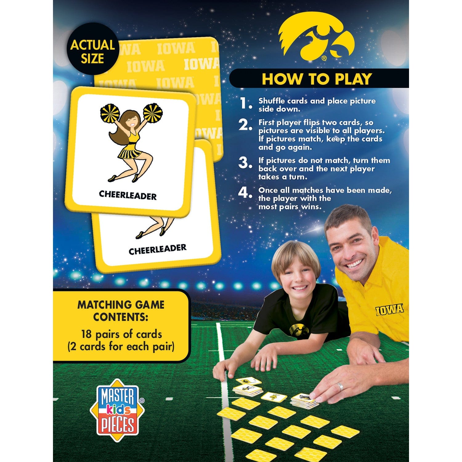 Iowa Hawkeyes Memory Matching Game - Sports Gifts, Sports Memorabilia, Sports Collectibles, Fan Shop