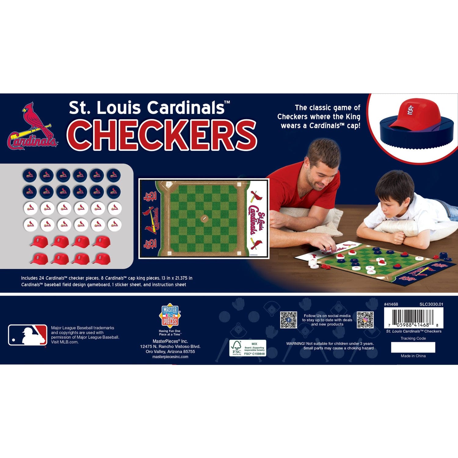 St. Louis Cardinals Checkers Game - Sports Gifts, Sports Memorabilia, Sports Collectibles, Fan Shop