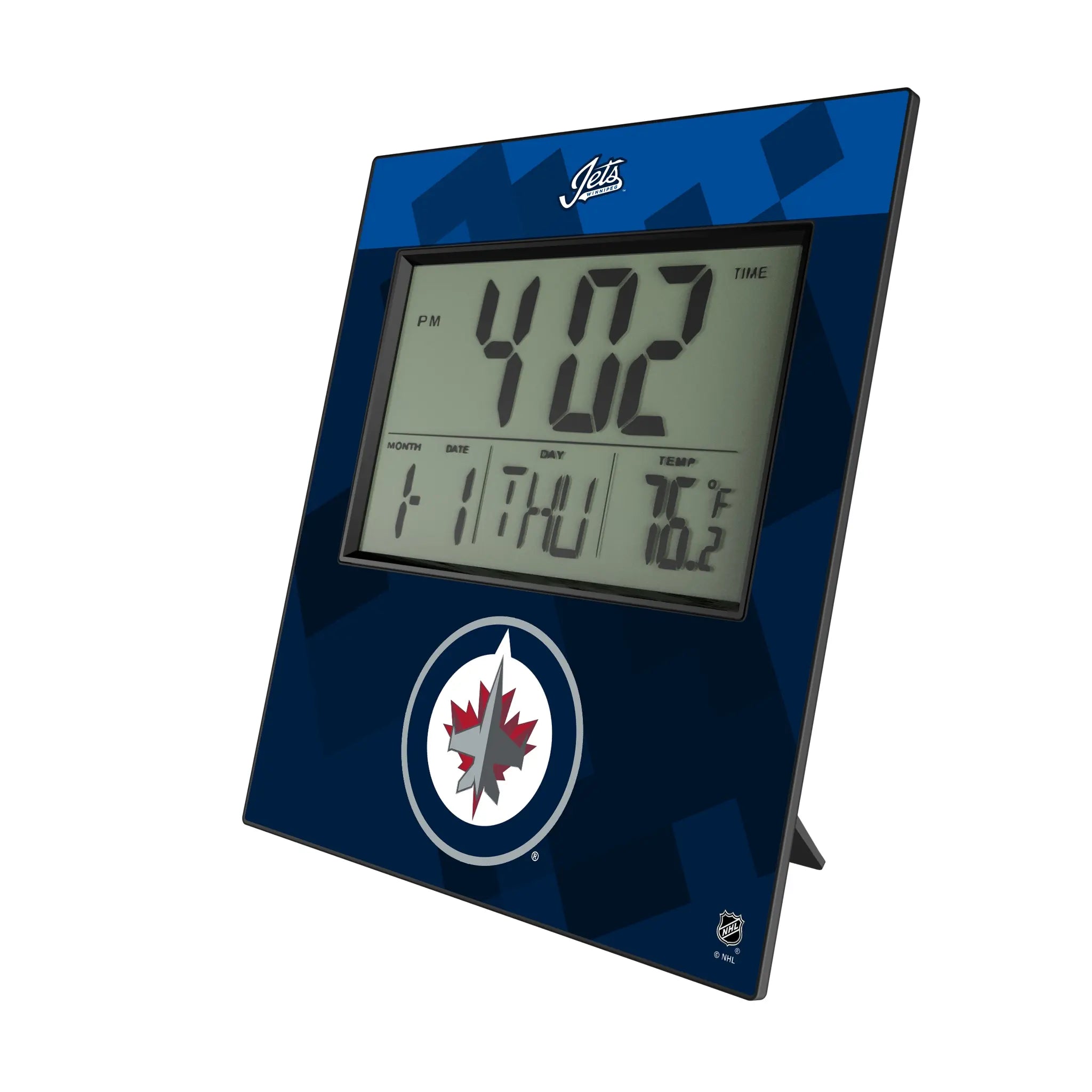 Winnipeg Jets Color Block Wall Clock