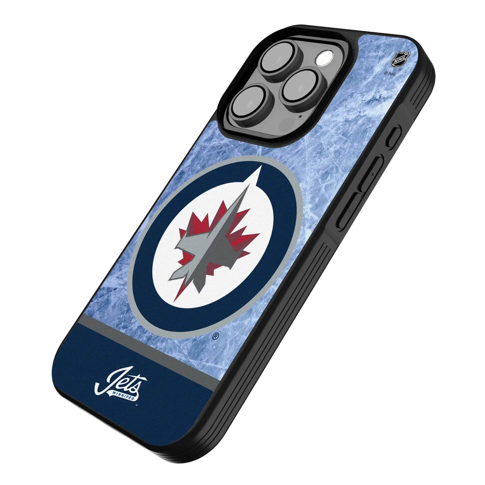 Winnipeg Jets Ice Wordmark Bump Phone Case
