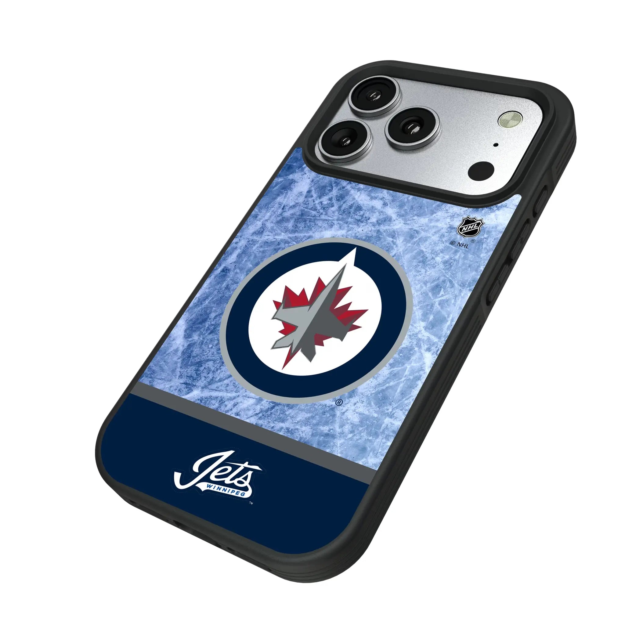 Winnipeg Jets Ice Wordmark Bump Phone Case