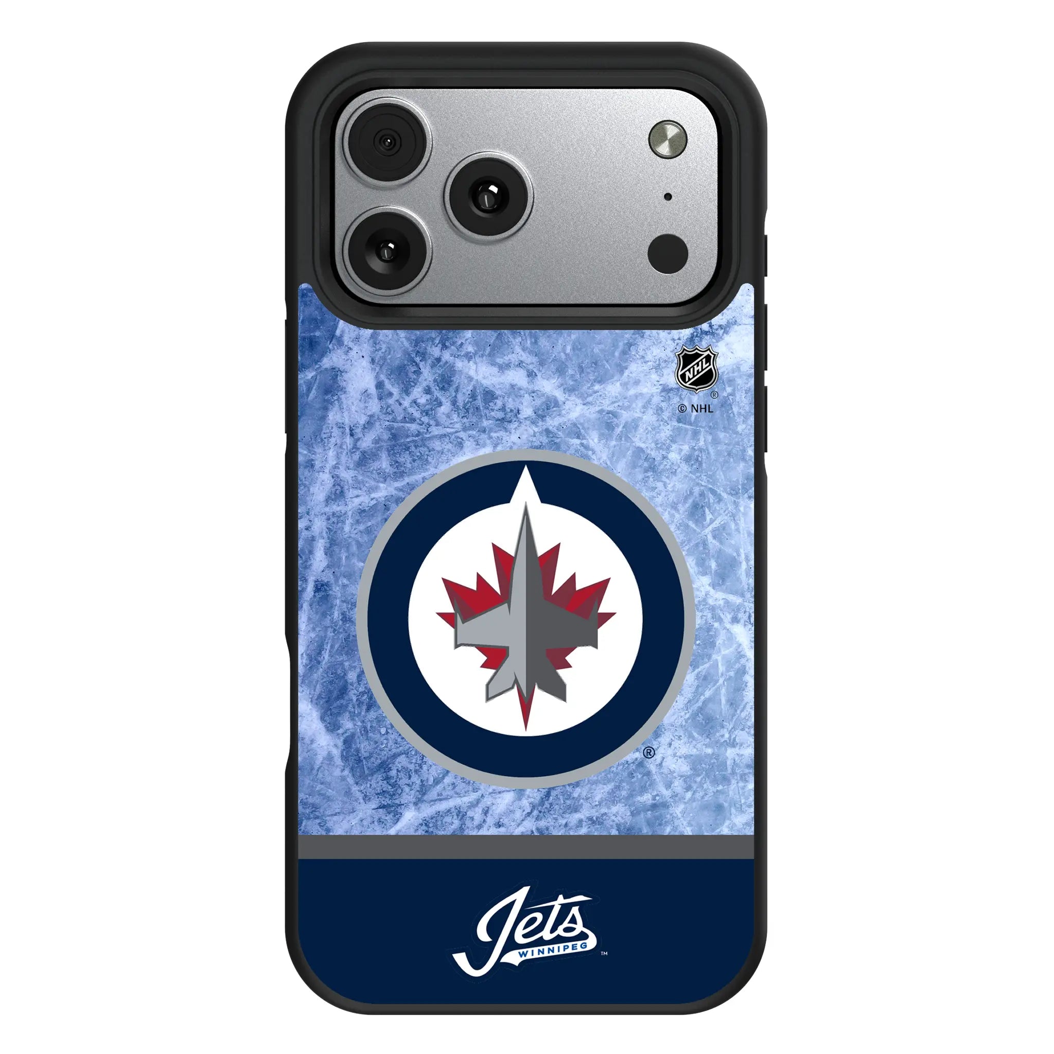 Winnipeg Jets Ice Wordmark Bump Phone Case