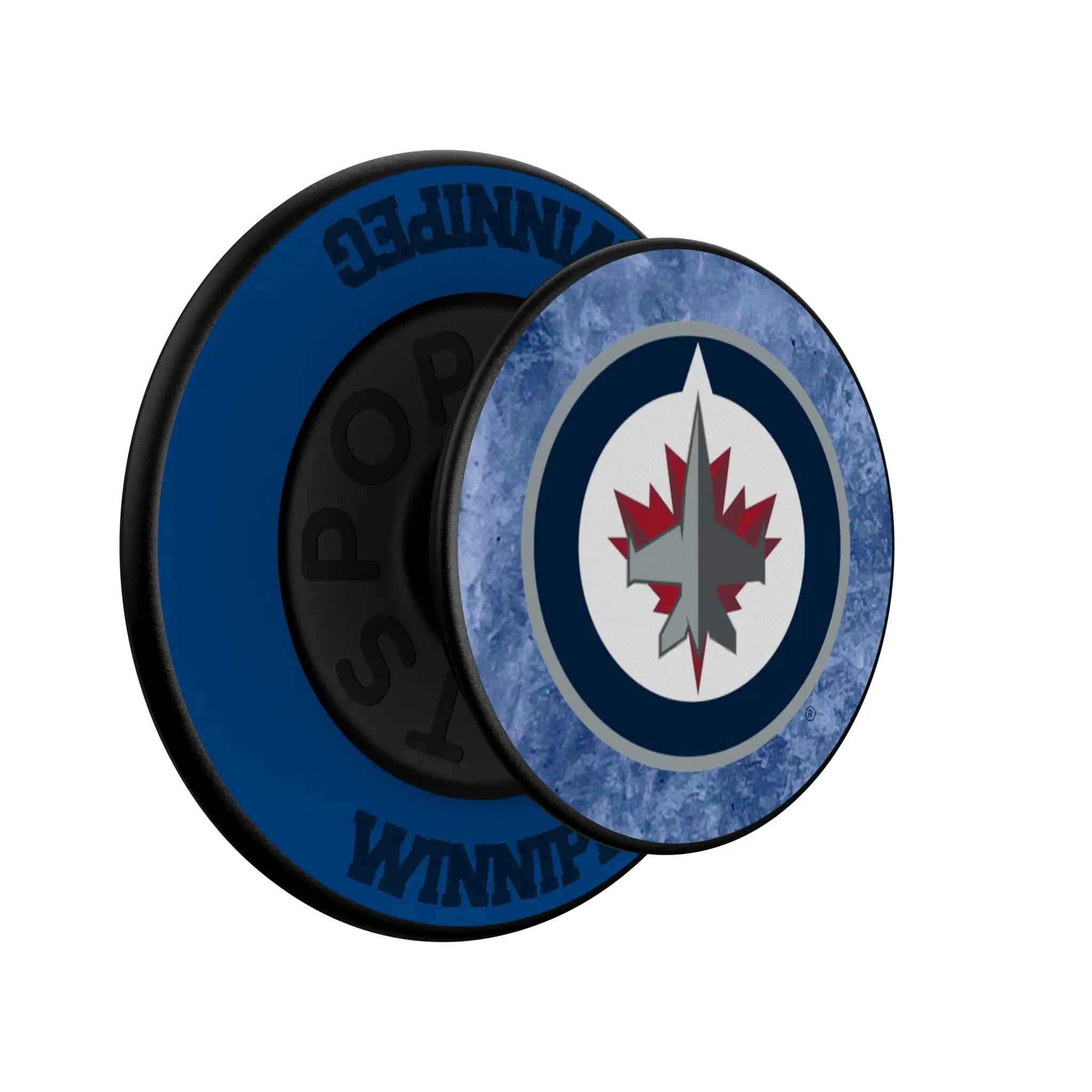 Winnipeg Jets Ice Wordmark PopSockets Magnetic Phone Grip and Stand