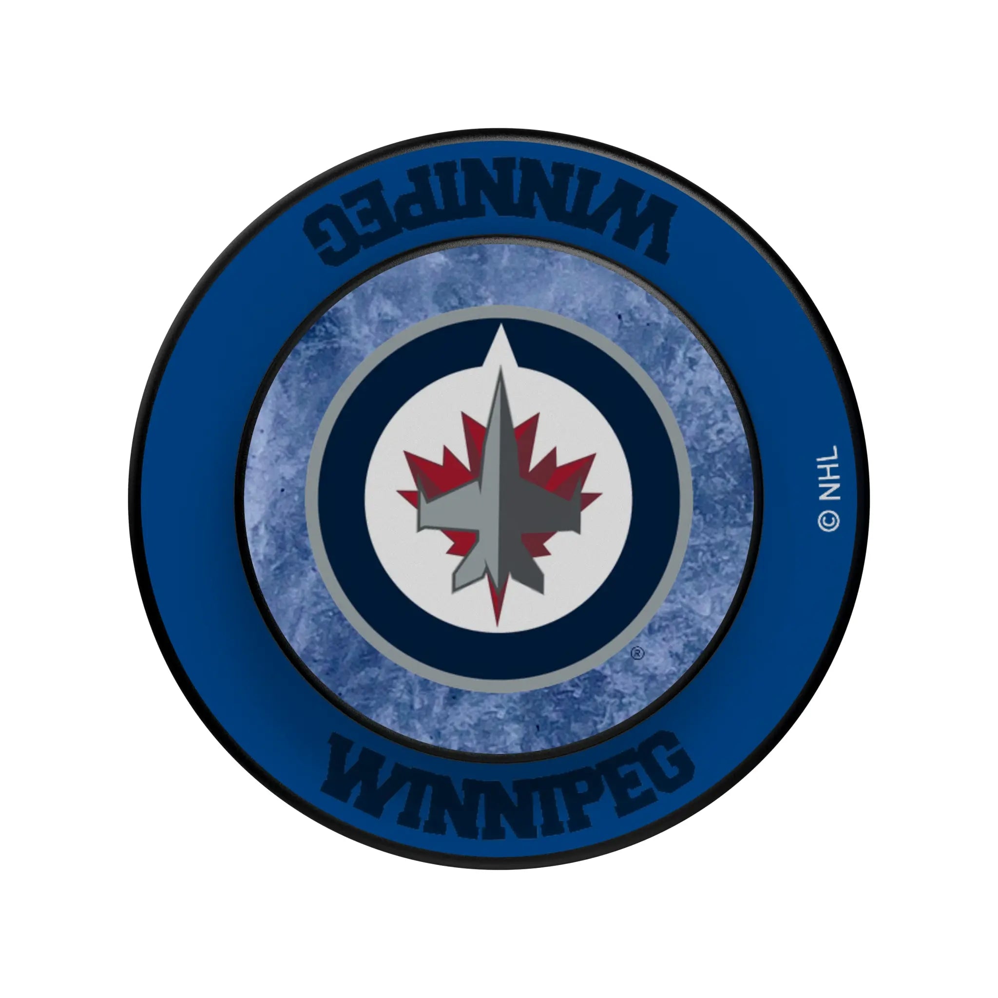 Winnipeg Jets Ice Wordmark PopSockets Magnetic Phone Grip and Stand