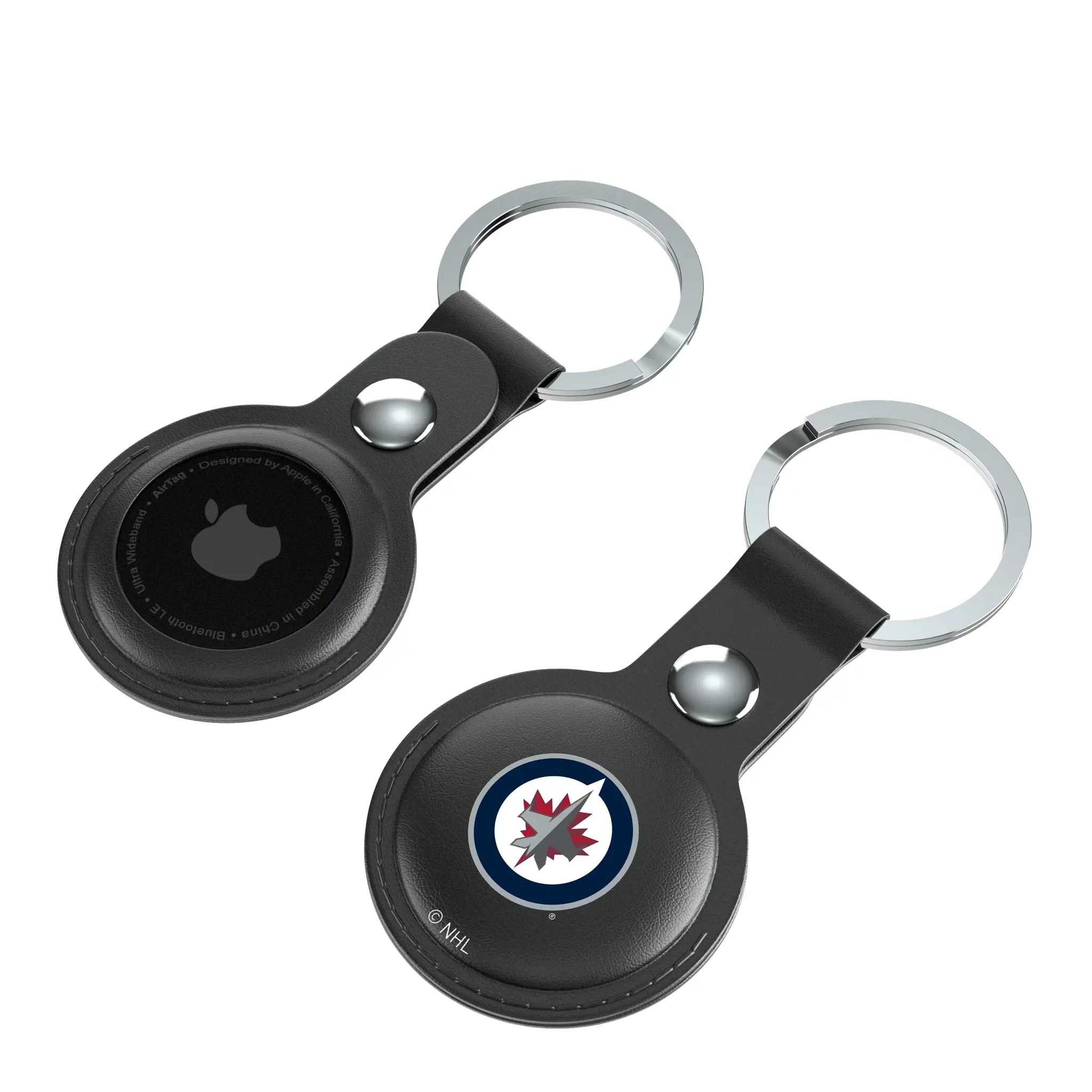 Winnipeg Jets Insignia Black Airtag Holder 2-Pack