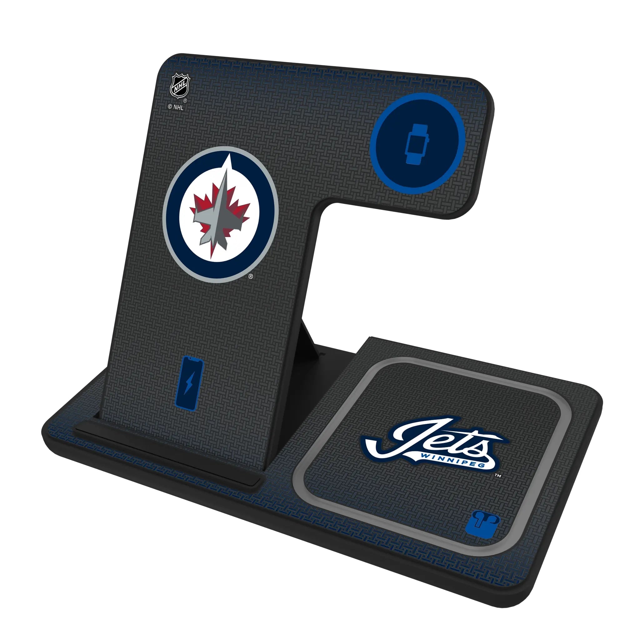 Winnipeg Jets Linen 3 in 1 Charging Station
