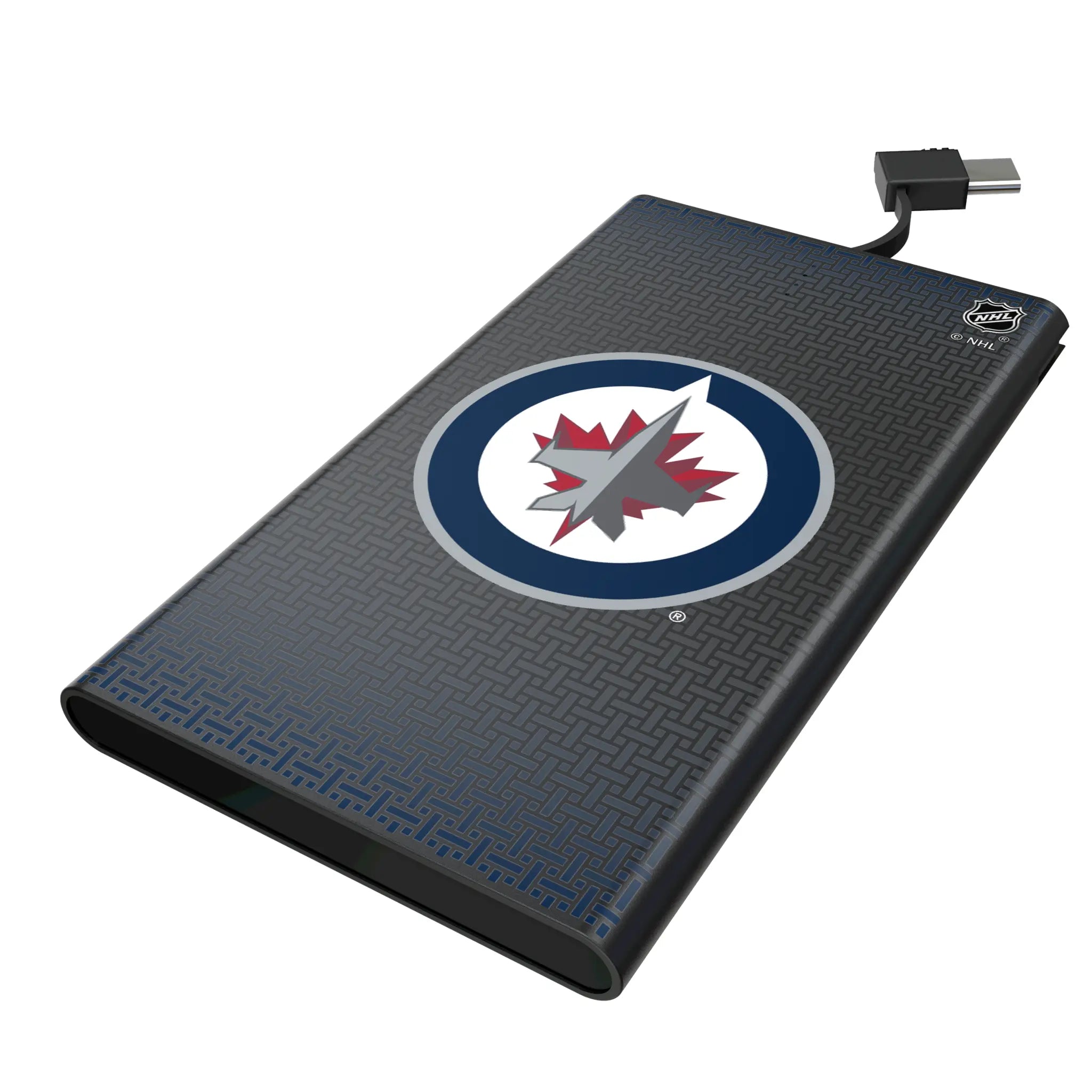 Winnipeg Jets Linen 5000mAh Flat Powerbank