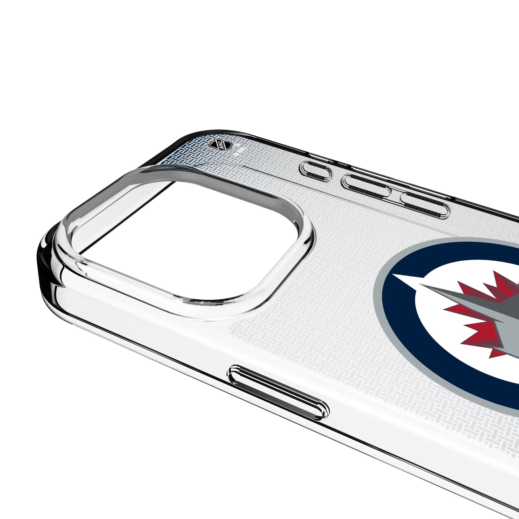 Winnipeg Jets Linen Clear Phone Case for Apple iPhone