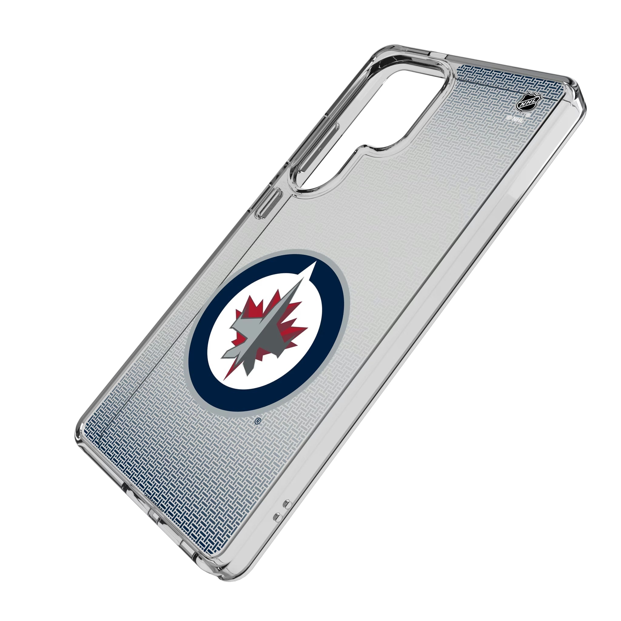 Winnipeg Jets Linen Clear Phone Case for Samsung Galaxy