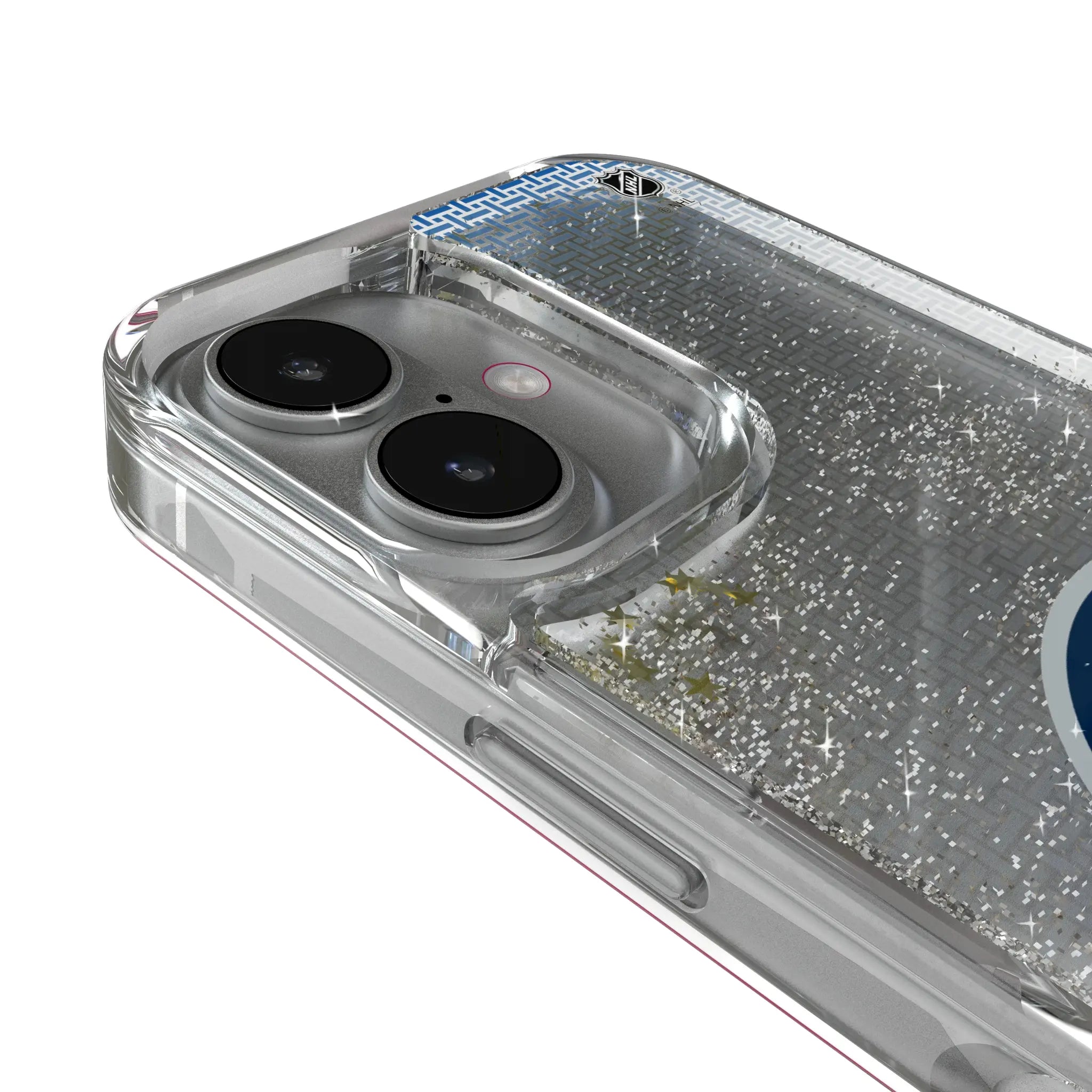Winnipeg Jets Linen Glitter Phone Case