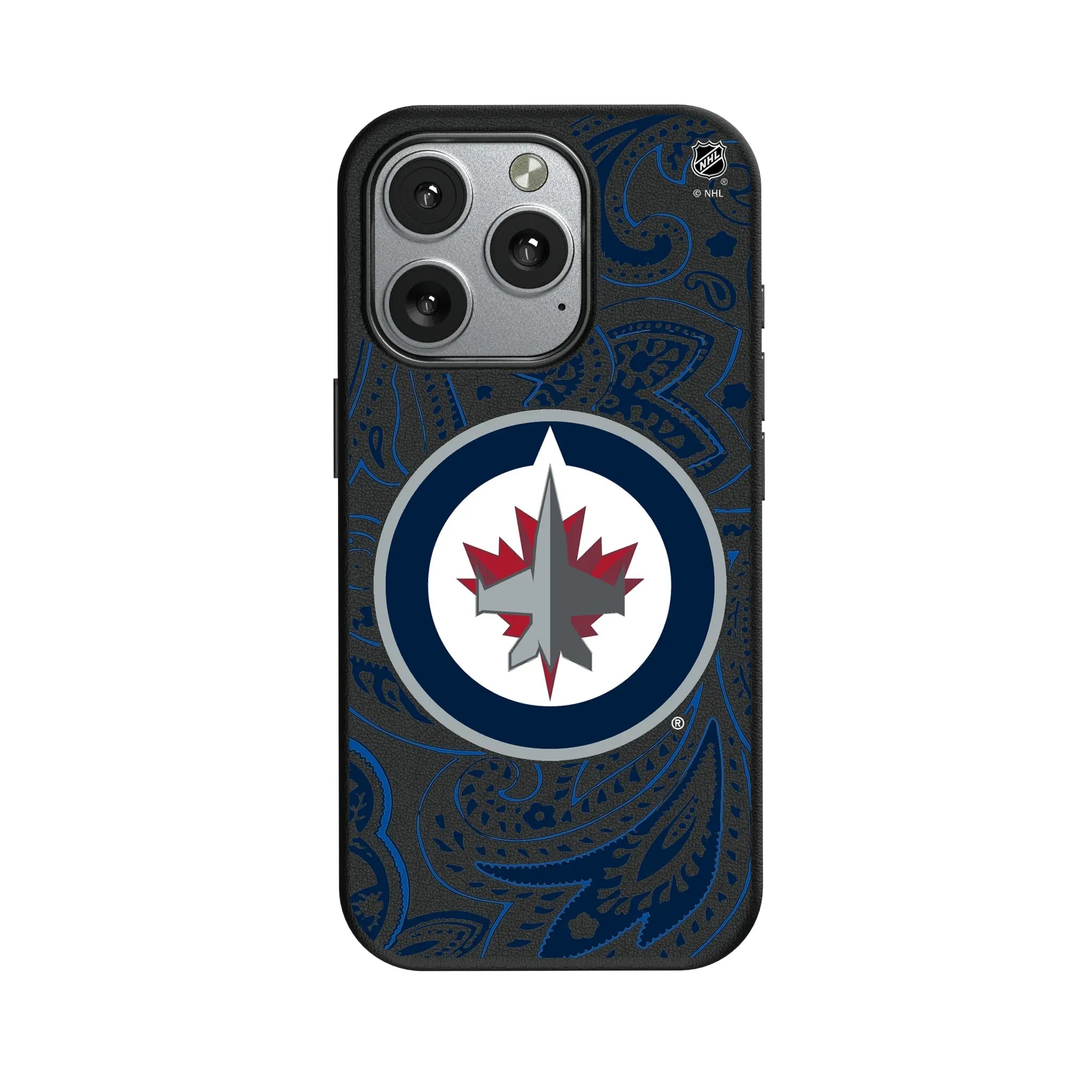 Winnipeg Jets Paisley MagSafe Compatible Phone Case for Apple iPhone