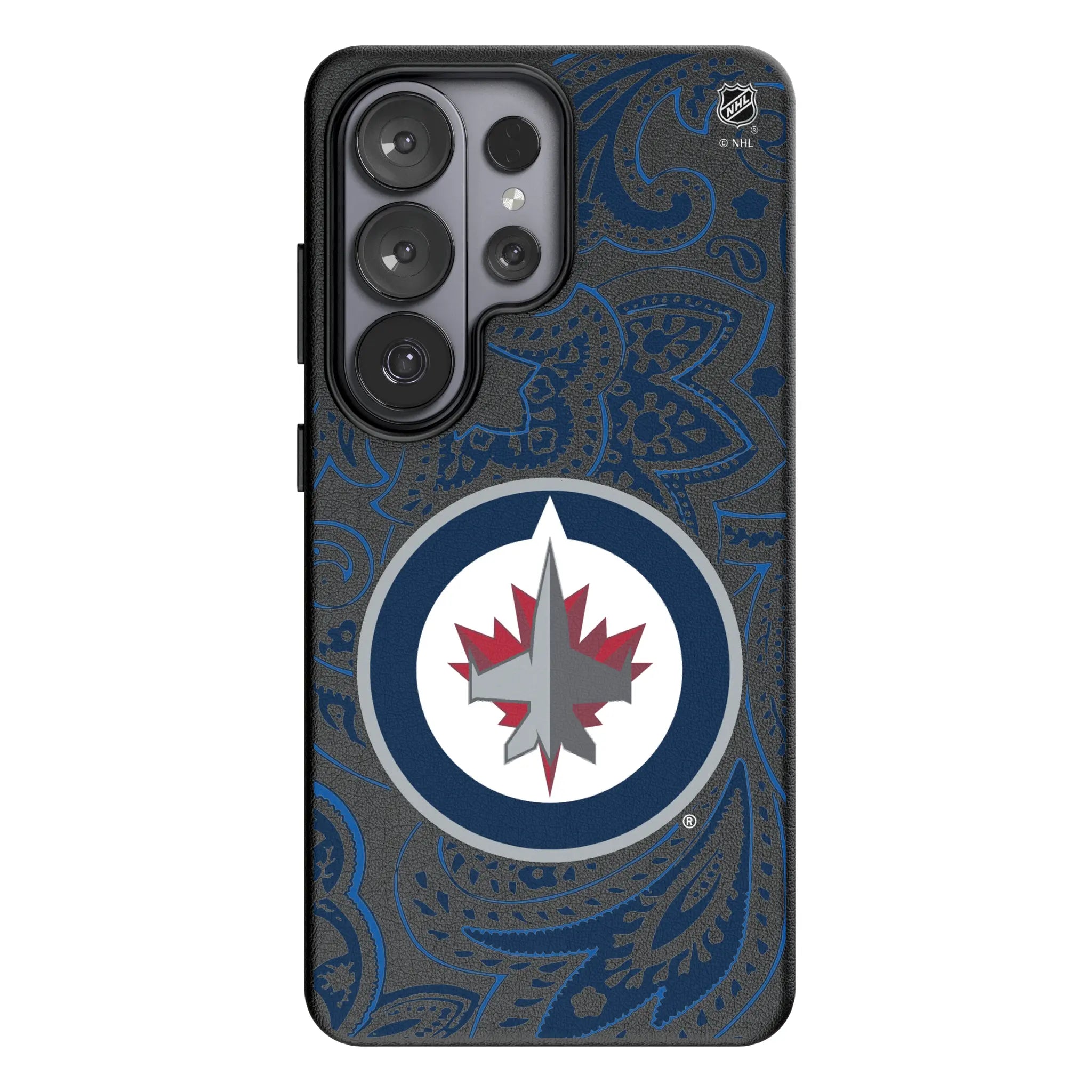 Winnipeg Jets Paisley MagSafe Compatible Phone Case for Samsung Galaxy