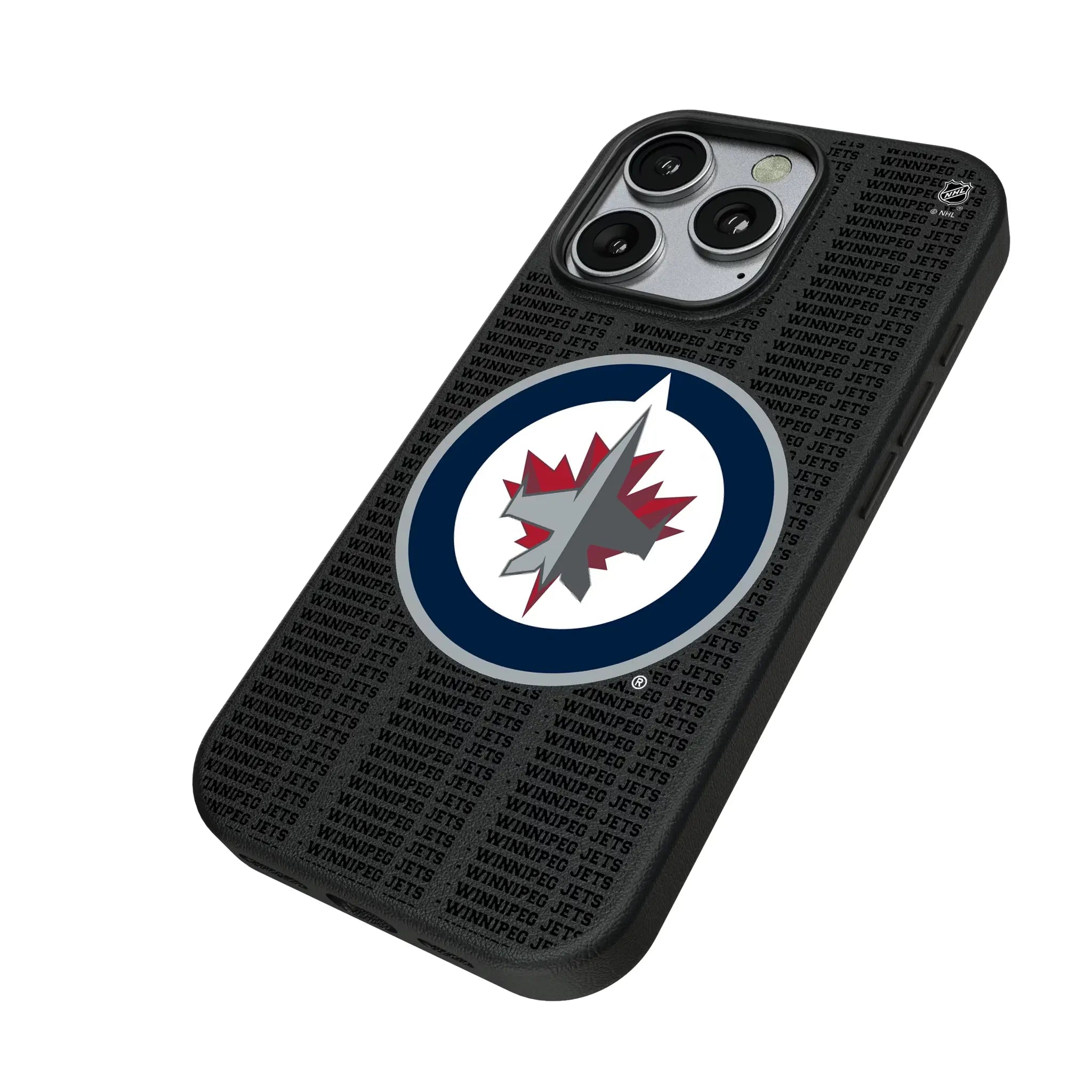 Winnipeg Jets Text Backdrop MagSafe Compatible Phone Case for Apple iPhone