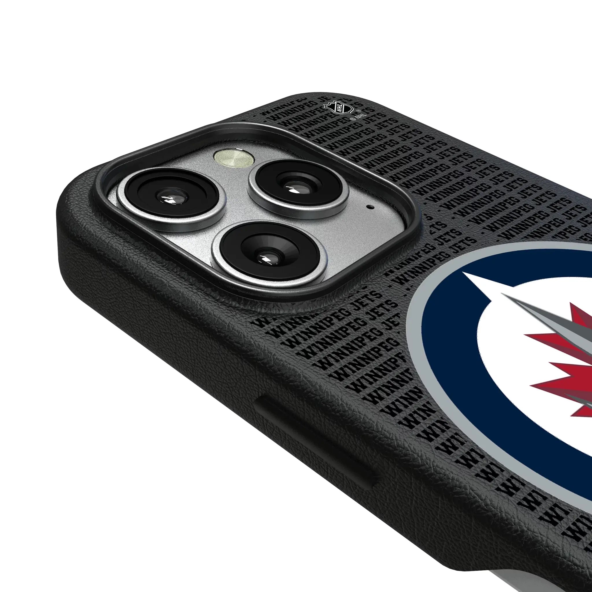 Winnipeg Jets Text Backdrop MagSafe Compatible Phone Case for Apple iPhone
