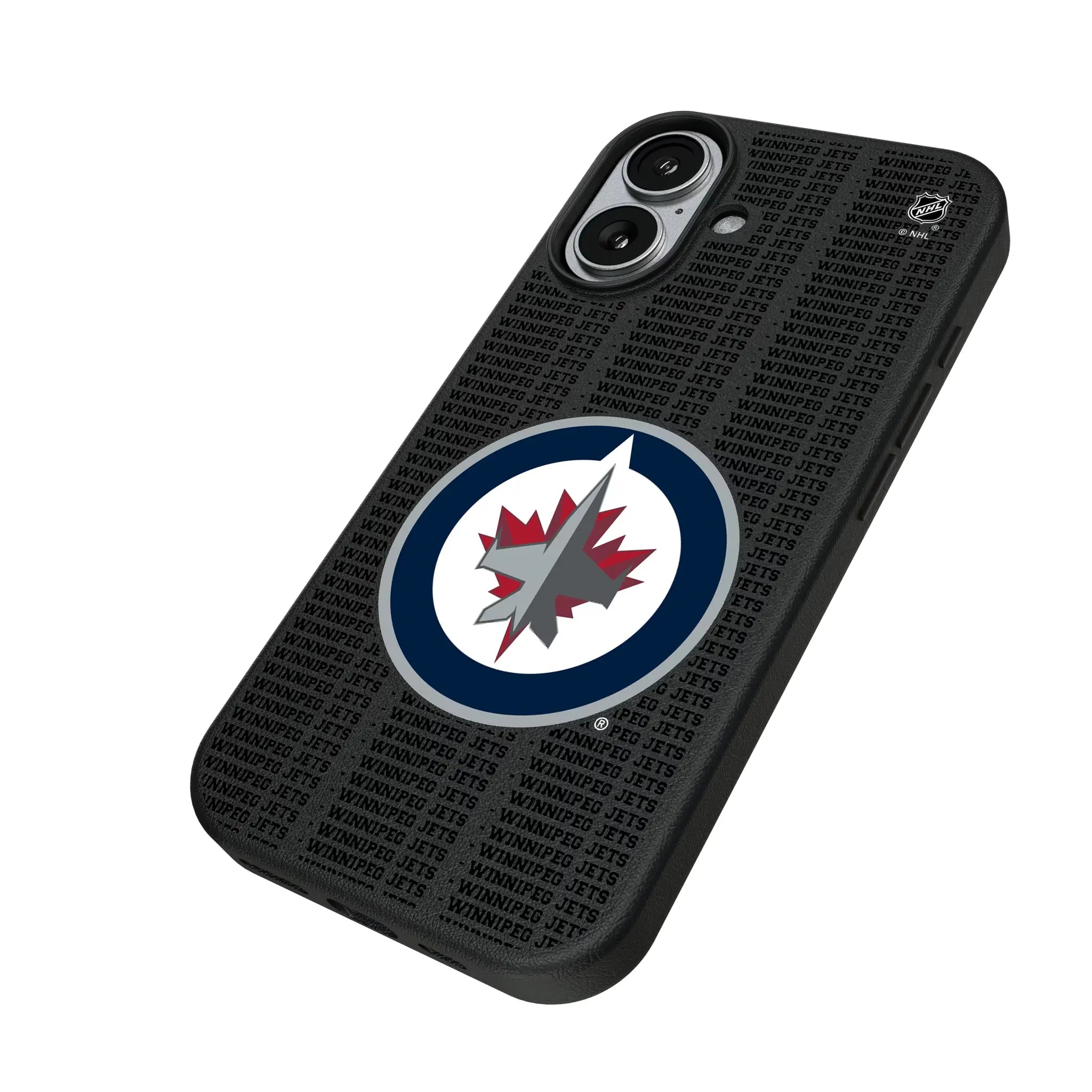 Winnipeg Jets Text Backdrop MagSafe Compatible Phone Case for Apple iPhone