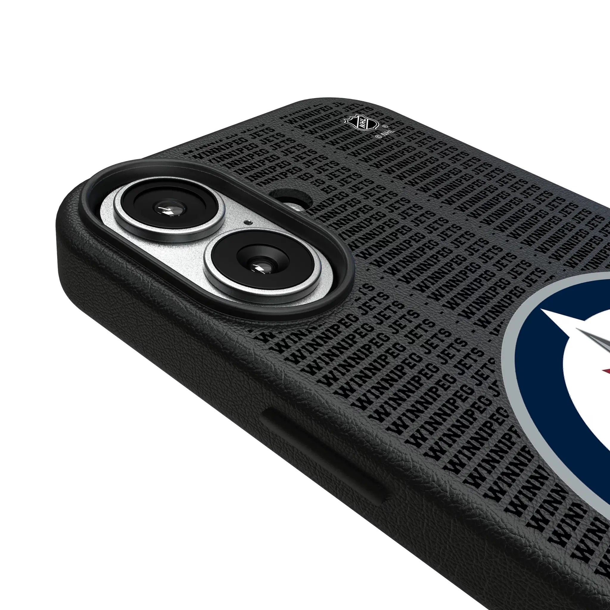 Winnipeg Jets Text Backdrop MagSafe Compatible Phone Case for Apple iPhone