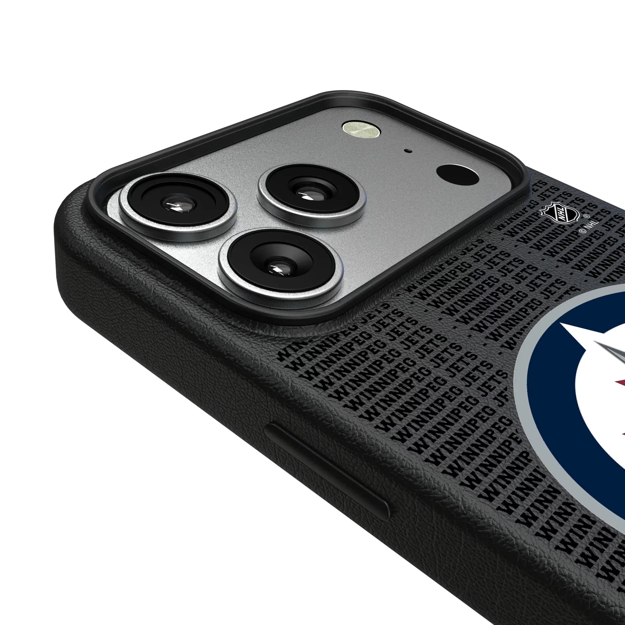 Winnipeg Jets Text Backdrop MagSafe Compatible Phone Case for Apple iPhone