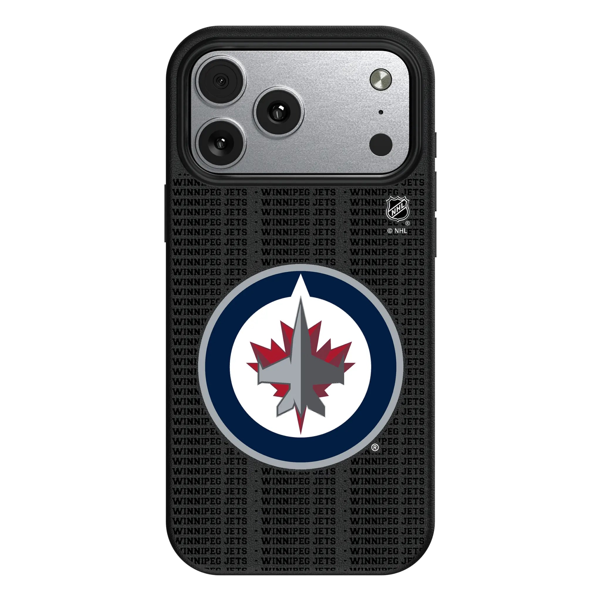 Winnipeg Jets Text Backdrop MagSafe Compatible Phone Case for Apple iPhone