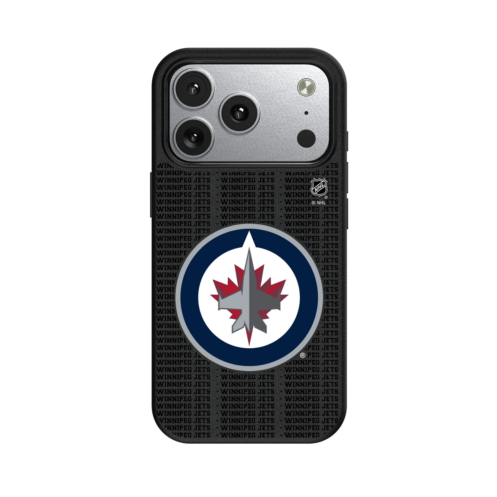 Winnipeg Jets Text Backdrop MagSafe Compatible Phone Case for Apple iPhone