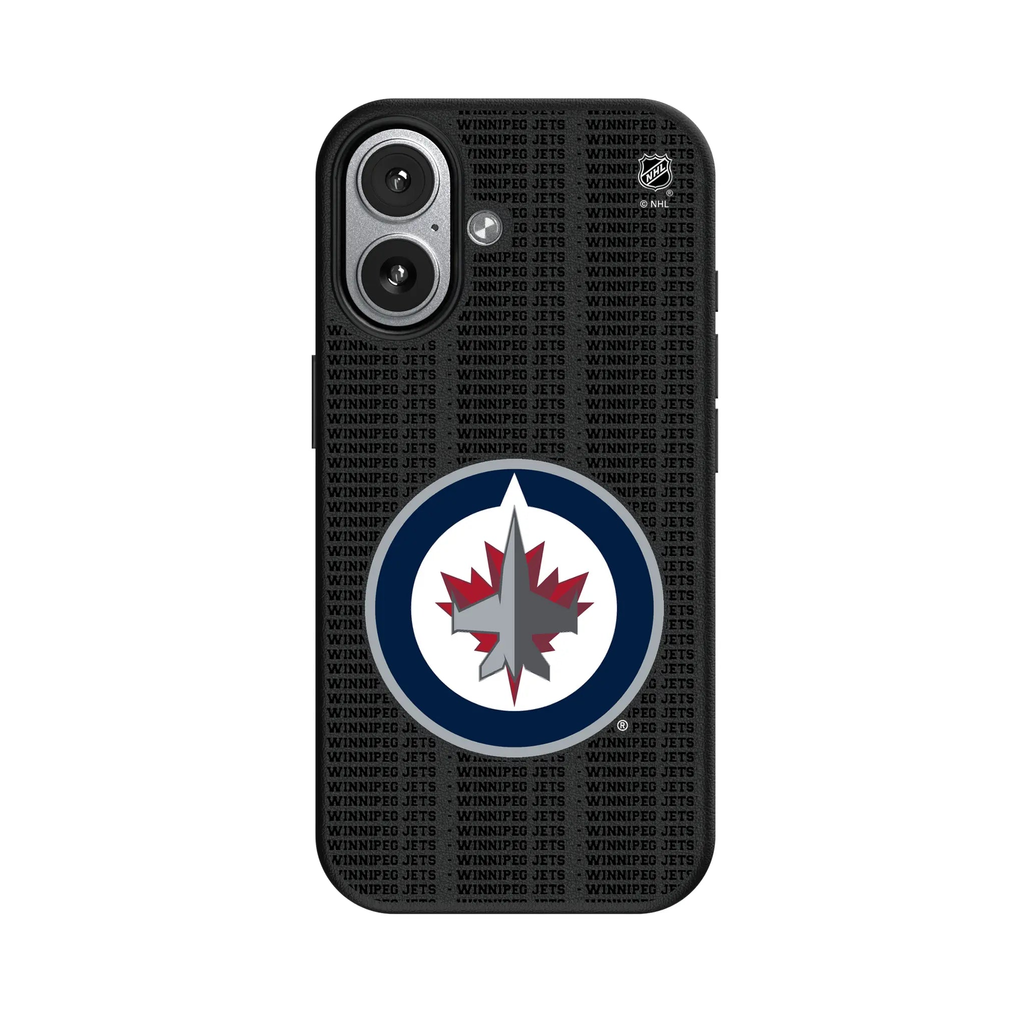 Winnipeg Jets Text Backdrop MagSafe Compatible Phone Case for Apple iPhone