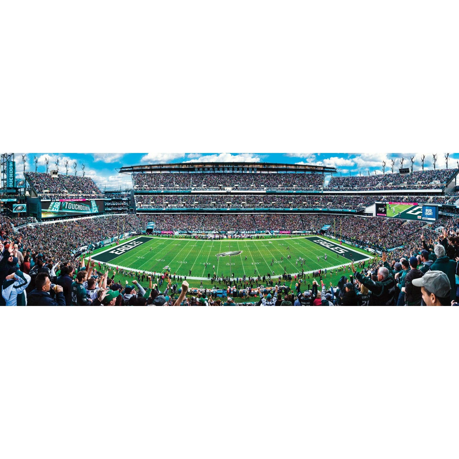Philadelphia Eagles 1000 Piece Panoramic Jigsaw Puzzle - Sports Gifts, Sports Memorabilia, Sports Collectibles, Fan Shop