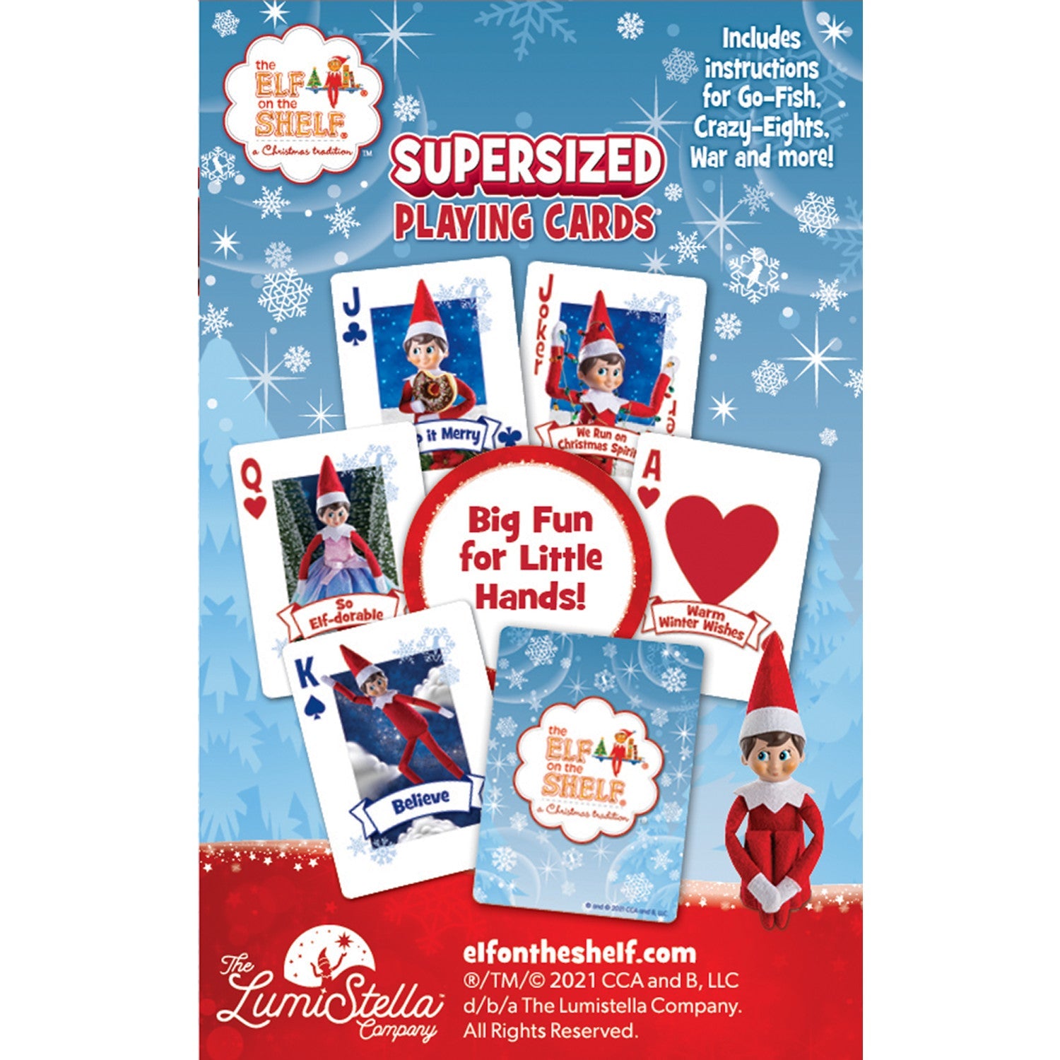 Elf on the Shelf Jumbo Playing Cards - 757 Sports Collectibles