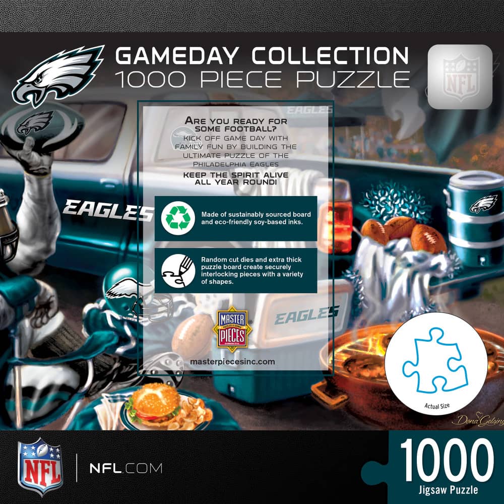 Philadelphia Eagles Gameday 1000 Piece Jigsaw Puzzle - Sports Gifts, Sports Memorabilia, Sports Collectibles, Fan Shop