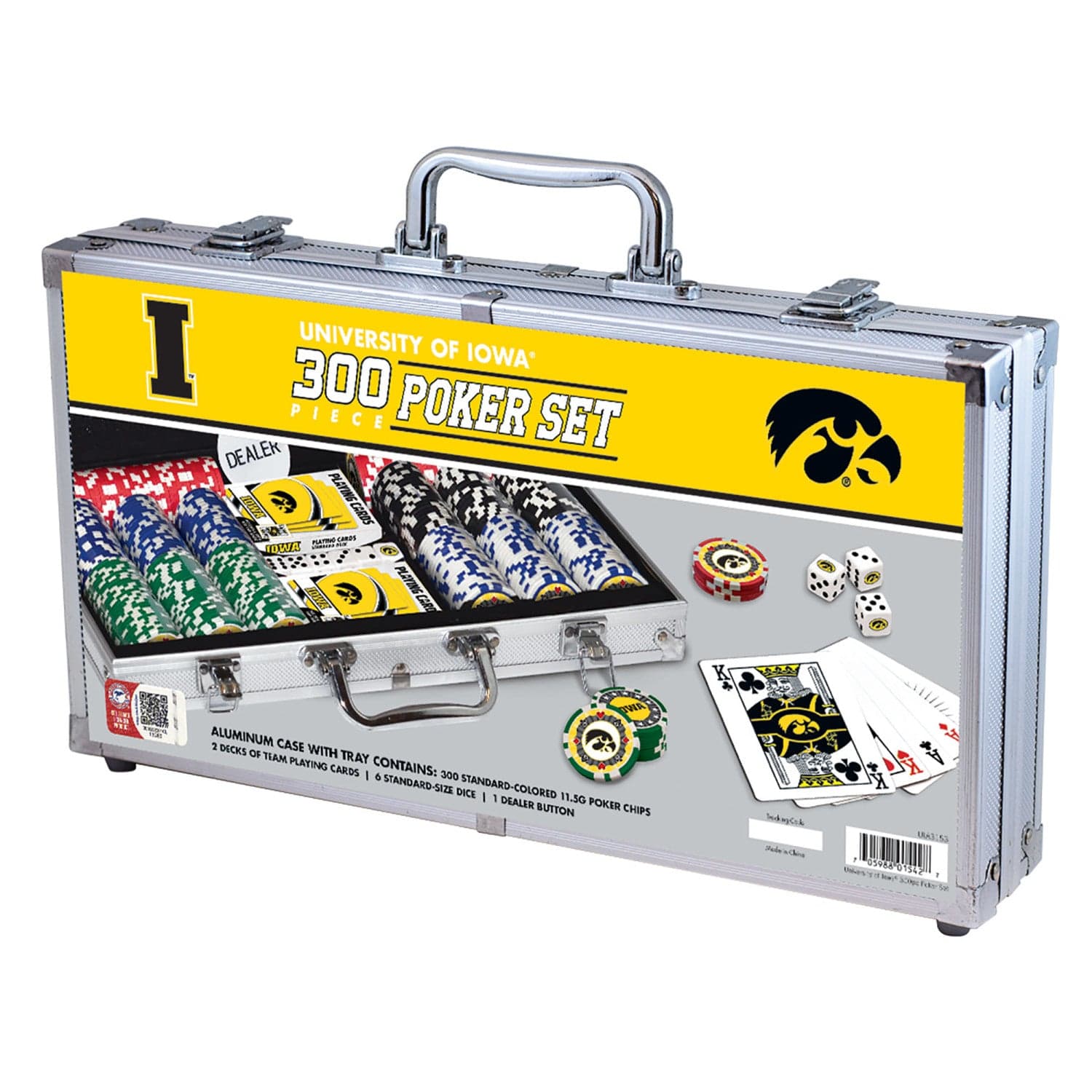 Iowa Hawkeyes 300-Piece Poker Set - Sports Gifts, Sports Memorabilia, Sports Collectibles, Fan Shop