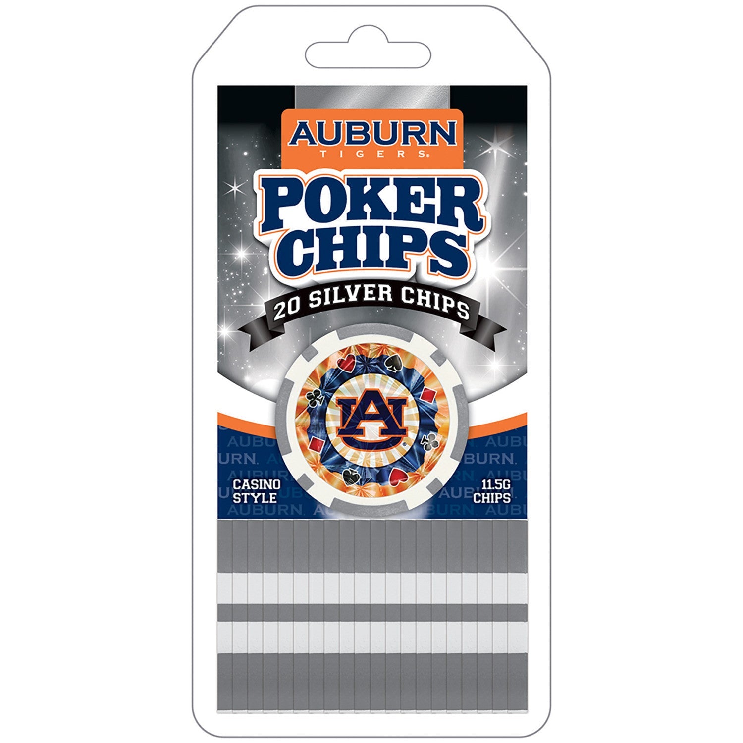 Auburn Tigers 20 Piece Poker Chips - 757 Sports Collectibles