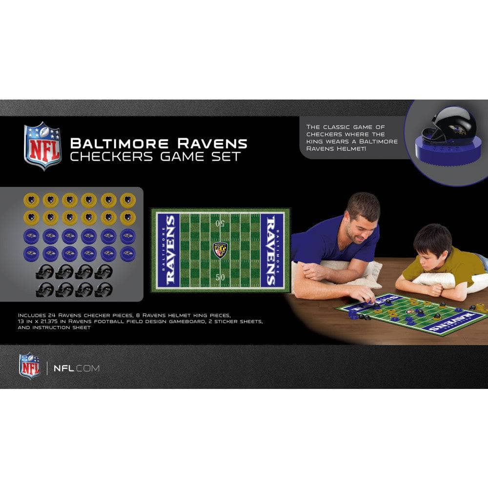 Baltimore Ravens Checkers Game - Sports Gifts, Sports Memorabilia, Sports Collectibles, Fan Shop