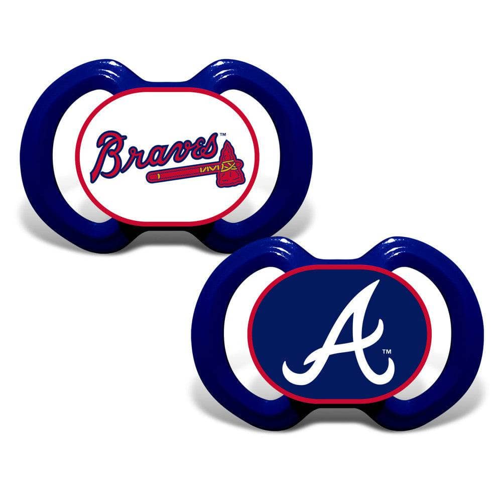 Atlanta Braves Pacifier 2-Pack for Little Fans - Sports Gifts, Sports Memorabilia, Sports Collectibles, Fan Shop