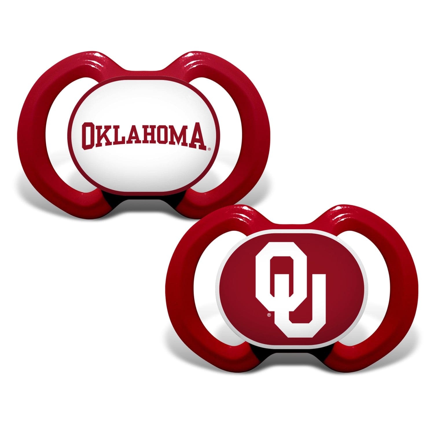 Oklahoma Sooners Pacifier 2-Pack - Sports Gifts, Sports Memorabilia, Sports Collectibles, Fan Shop
