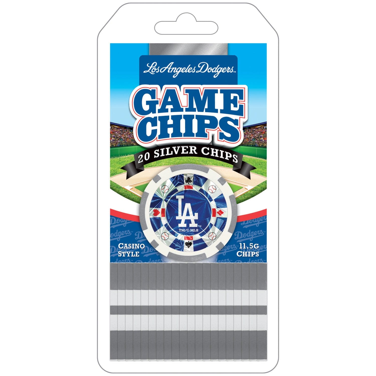 Los Angeles Dodgers 20-Piece Poker Chip Set - Sports Gifts, Sports Memorabilia, Sports Collectibles, Fan Shop