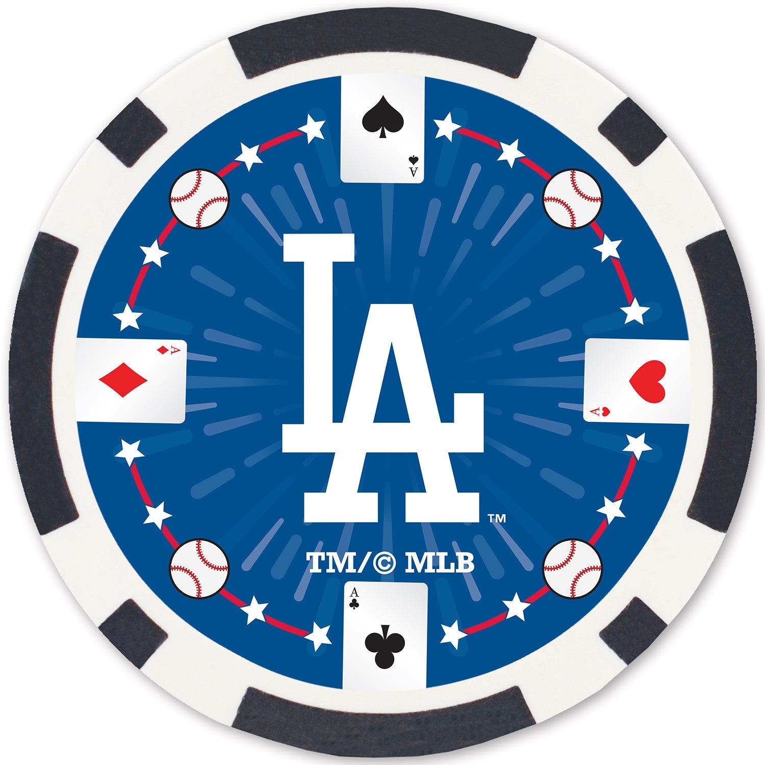 Los Angeles Dodgers 100 Piece Poker Chips - 757 Sports Collectibles
