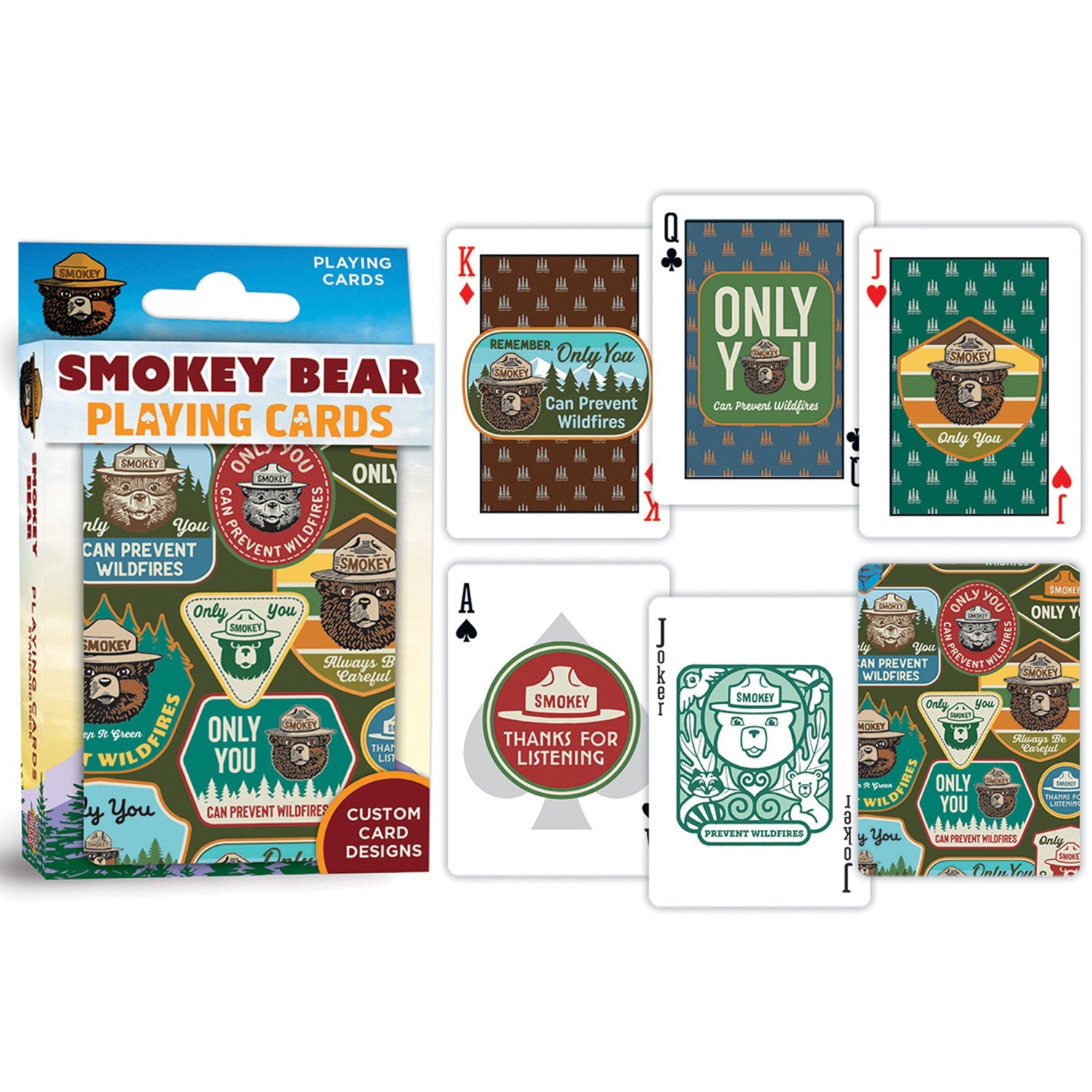 Smoky Bear Playing Cards  - 54 Card Deck - 757 Sports Collectibles