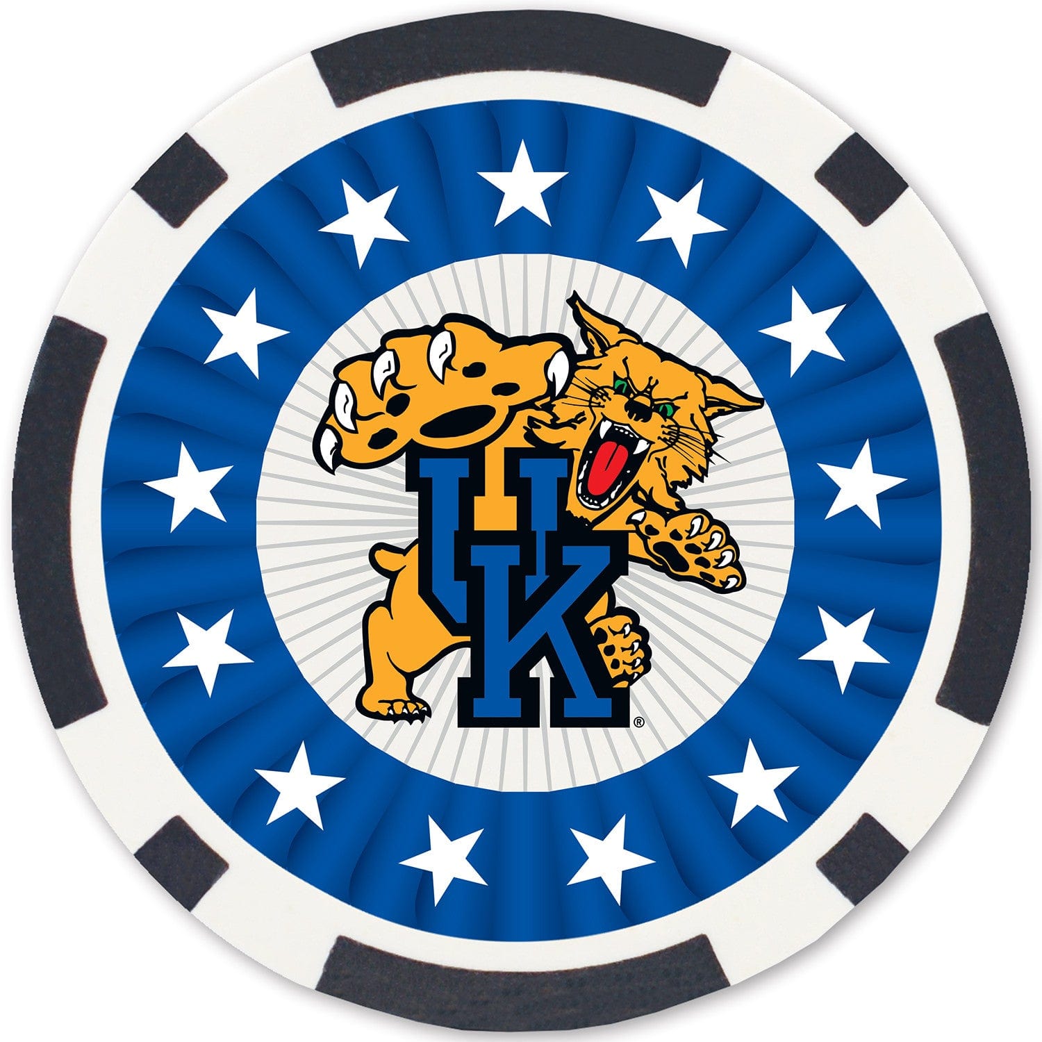 Kentucky Wildcats 100 Piece Poker Chip Set - Sports Gifts, Sports Memorabilia, Sports Collectibles, Fan Shop