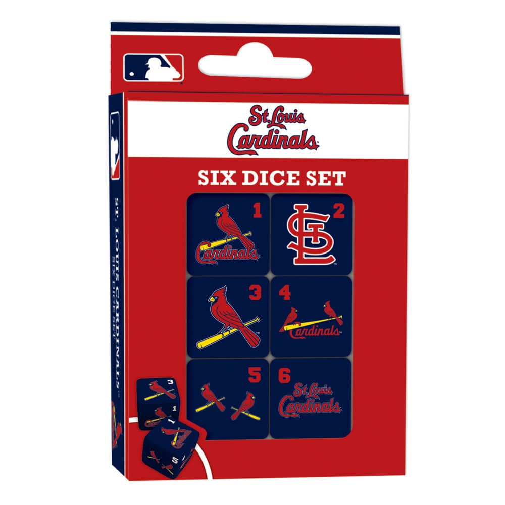 St. Louis Cardinals Themed Dice Set - Sports Gifts, Sports Memorabilia, Sports Collectibles, Fan Shop