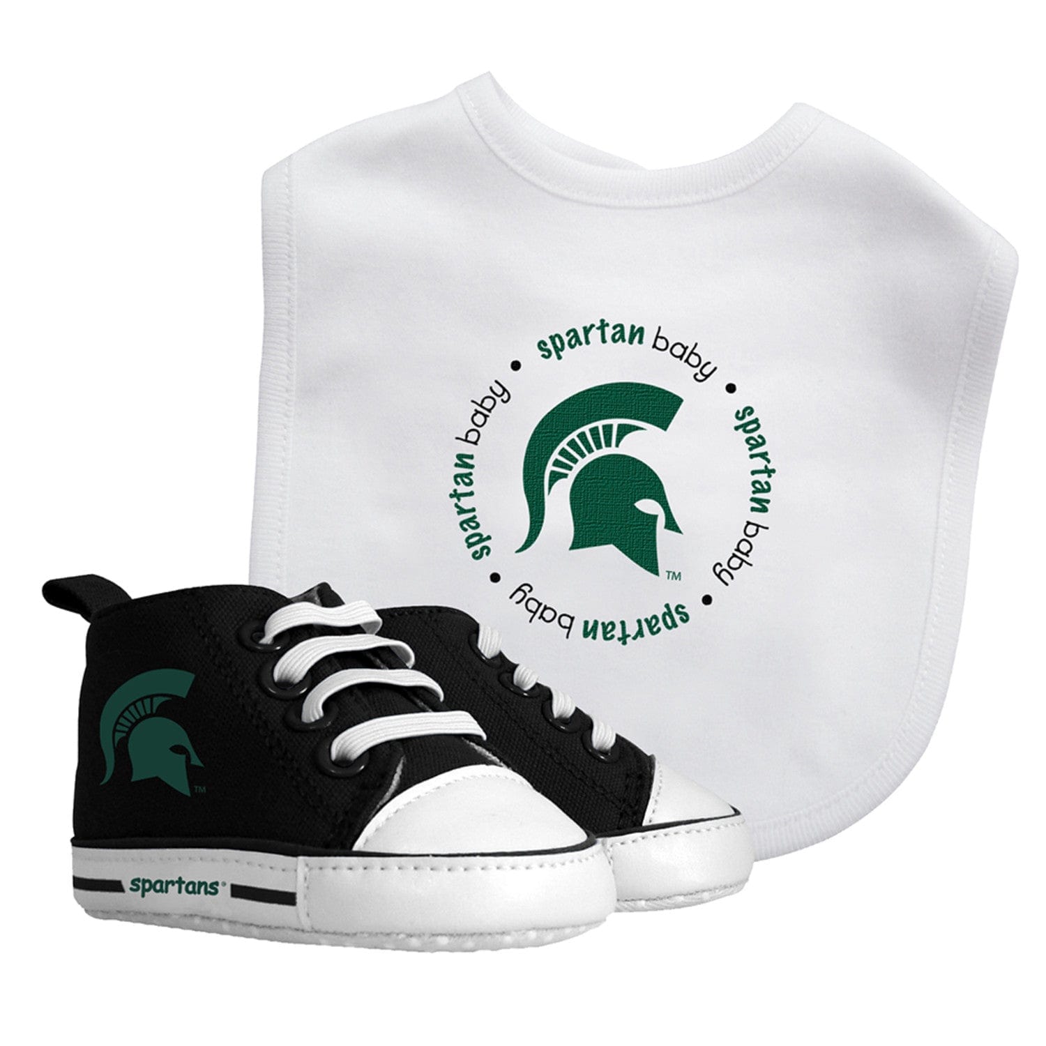 Michigan State Spartans 2-Piece Baby Gift Set - Sports Gifts, Sports Memorabilia, Sports Collectibles, Fan Shop